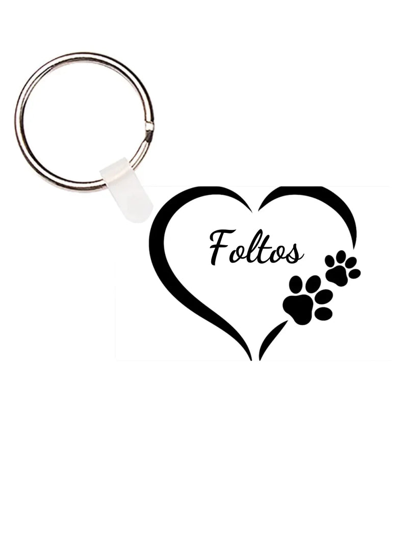 Téglalap alakú kulcstartó eleje