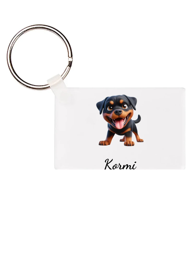 Téglalap alakú kulcstartó eleje