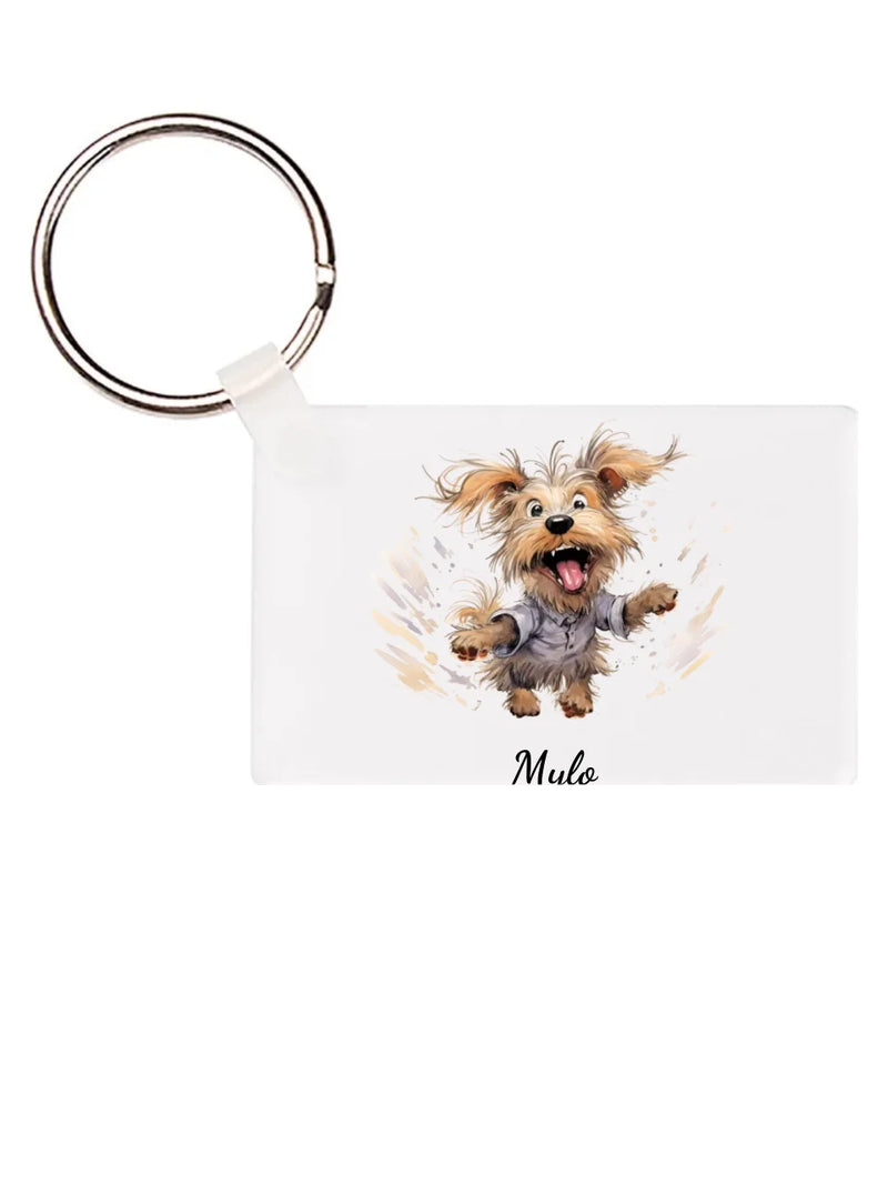 Téglalap alakú kulcstartó eleje