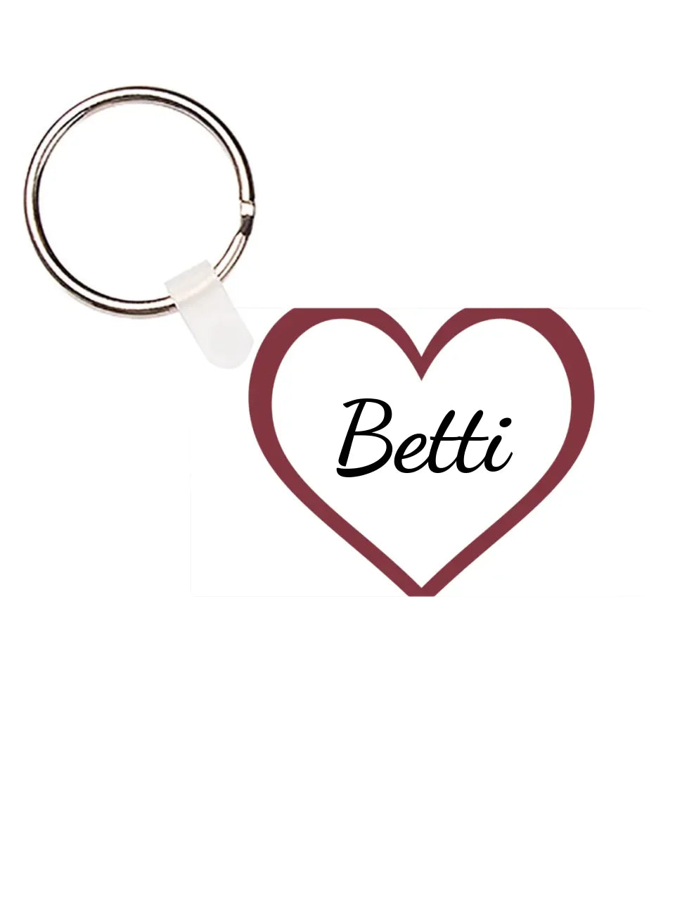 Téglalap alakú kulcstartó eleje