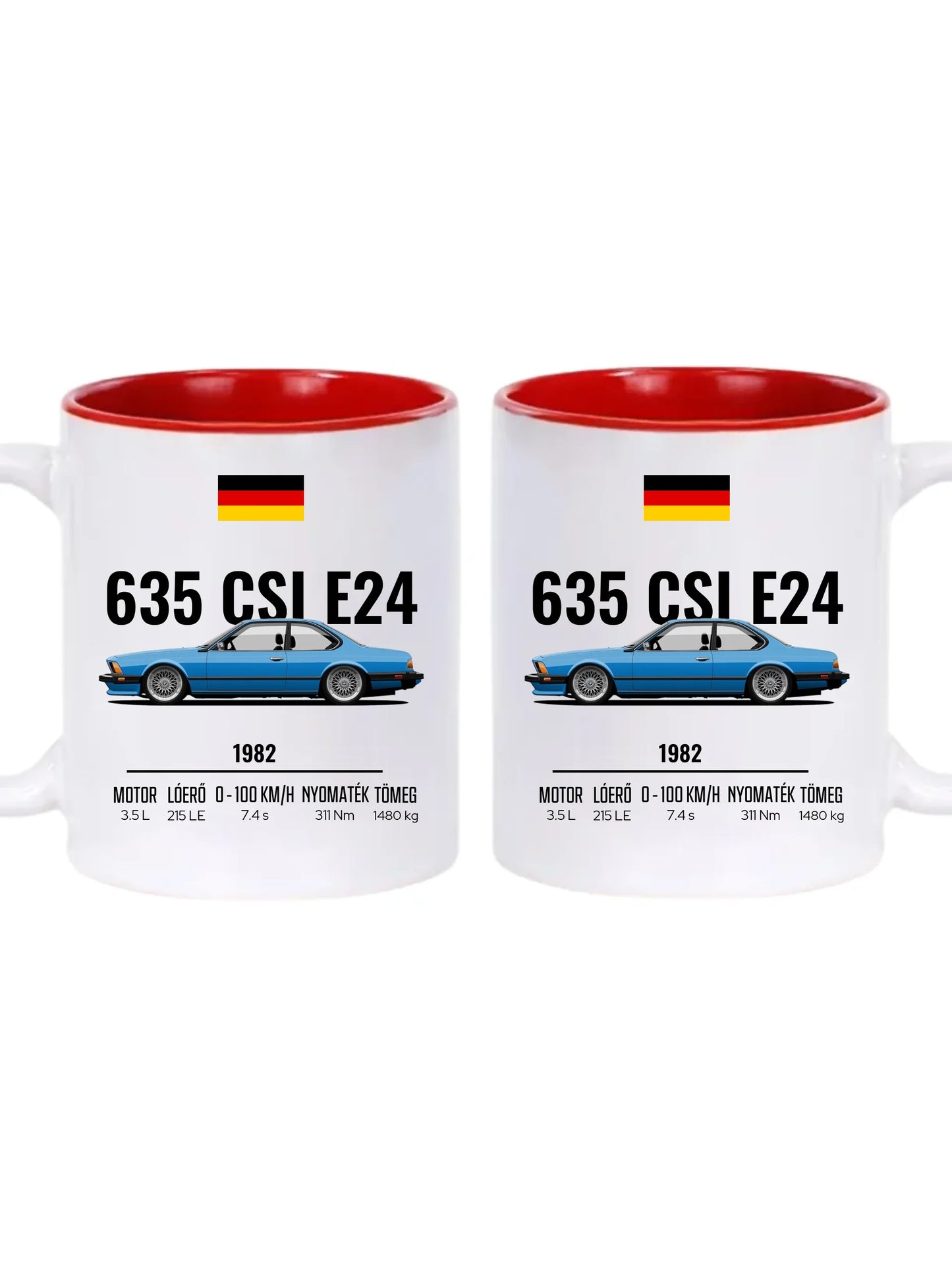 Autó illusztráció - 635 CSI E24 61. - Egyedi személyre szabható bögre