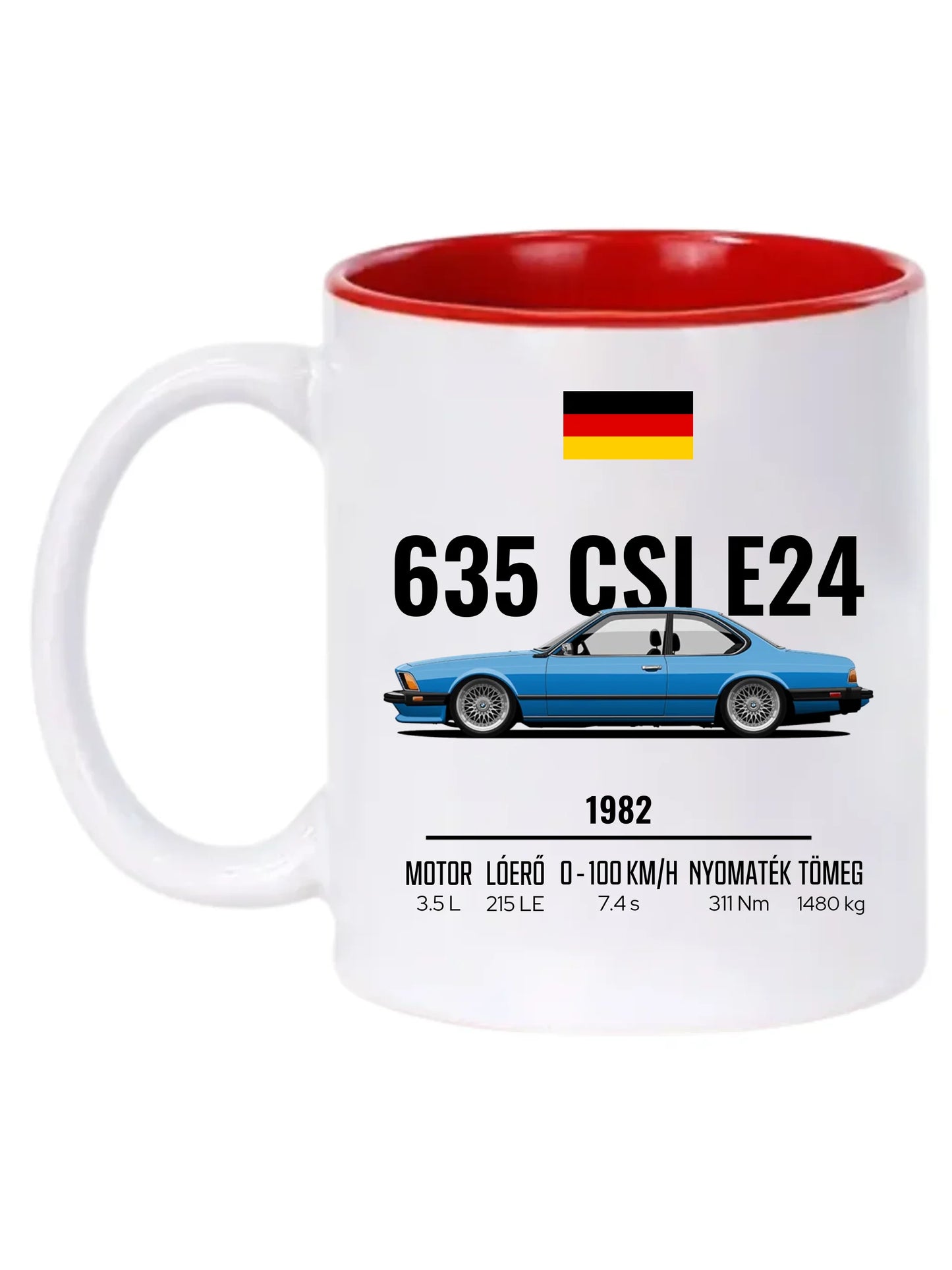 Autó illusztráció - 635 CSI E24 61. - Egyedi személyre szabható bögre