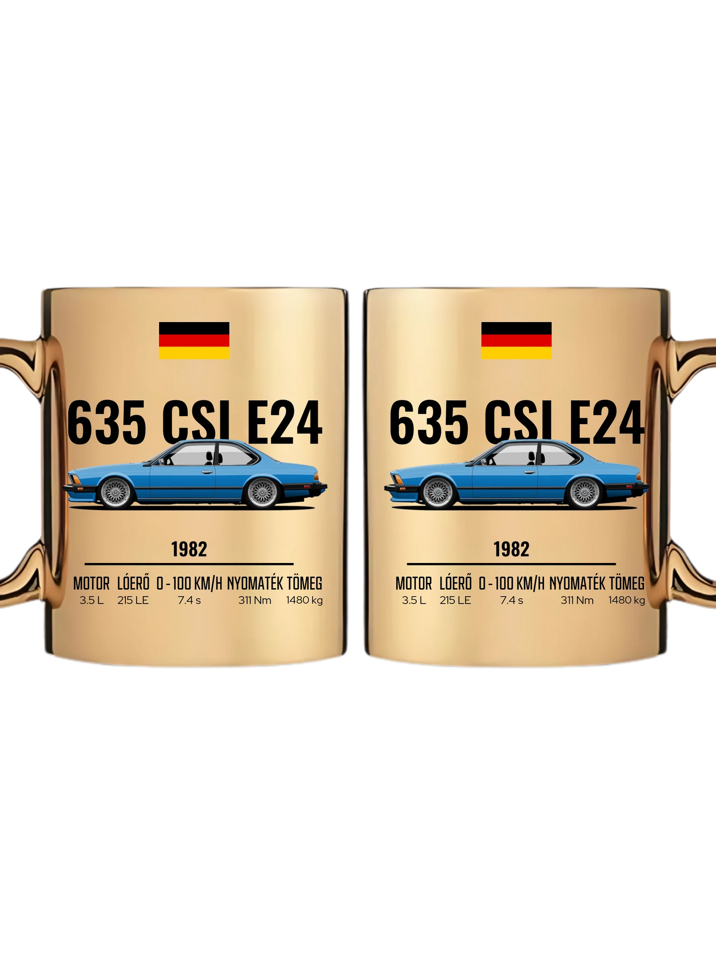 Autó illusztráció - 635 CSI E24 61. - Egyedi személyre szabható bögre