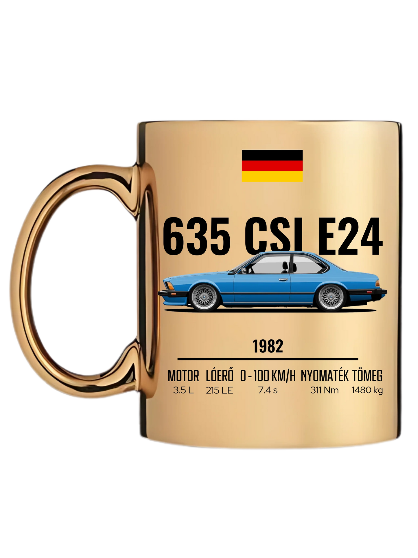 Autó illusztráció - 635 CSI E24 61. - Egyedi személyre szabható bögre