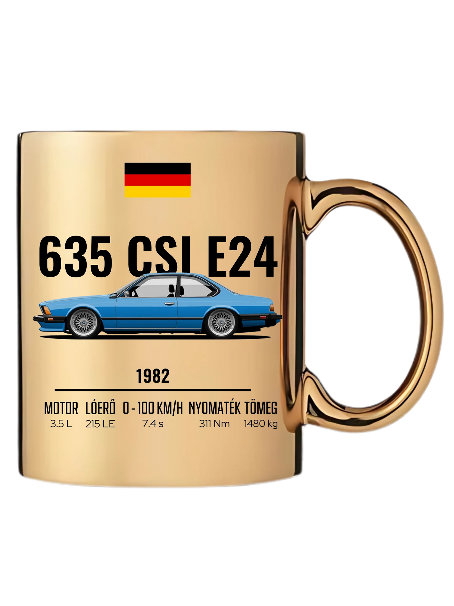 Autó illusztráció - 635 CSI E24 61. - Egyedi személyre szabható bögre