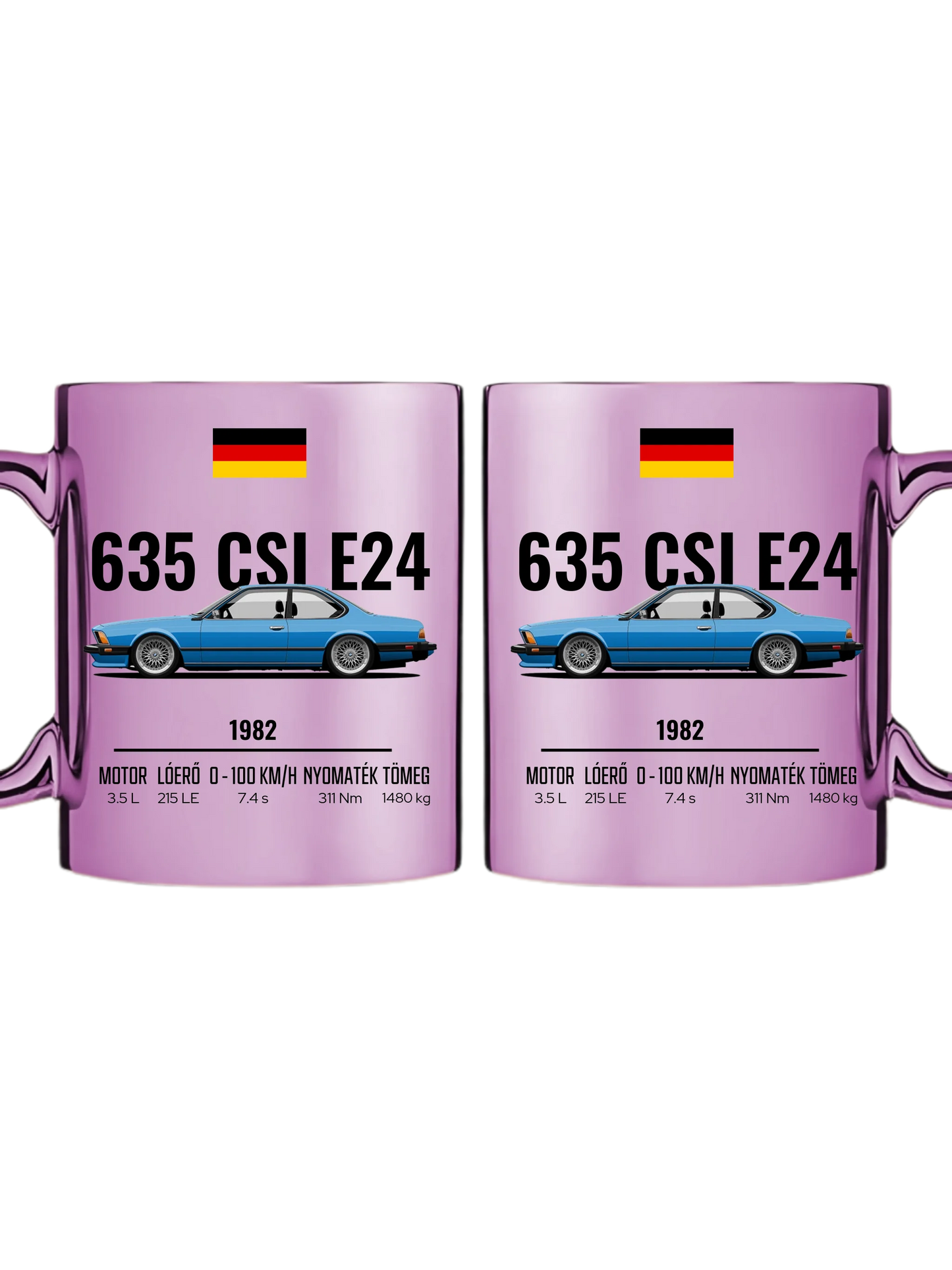 Autó illusztráció - 635 CSI E24 61. - Egyedi személyre szabható bögre