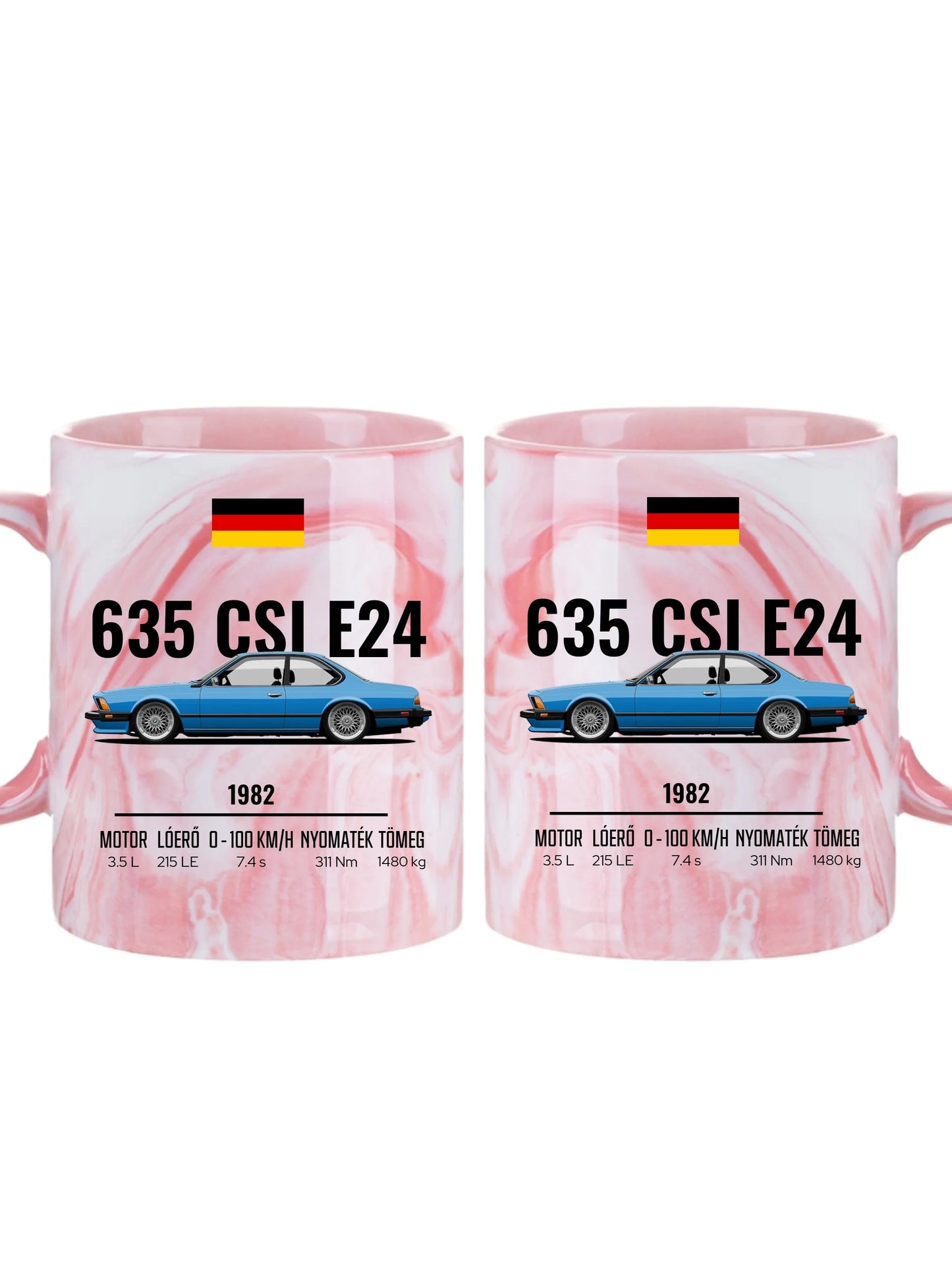 Autó illusztráció - 635 CSI E24 61. - Egyedi személyre szabható bögre