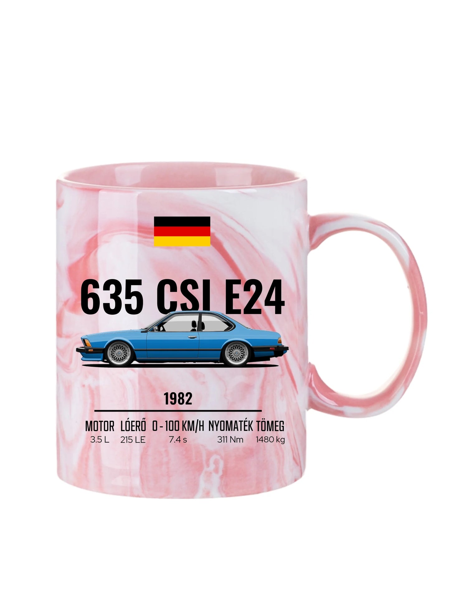 Autó illusztráció - 635 CSI E24 61. - Egyedi személyre szabható bögre