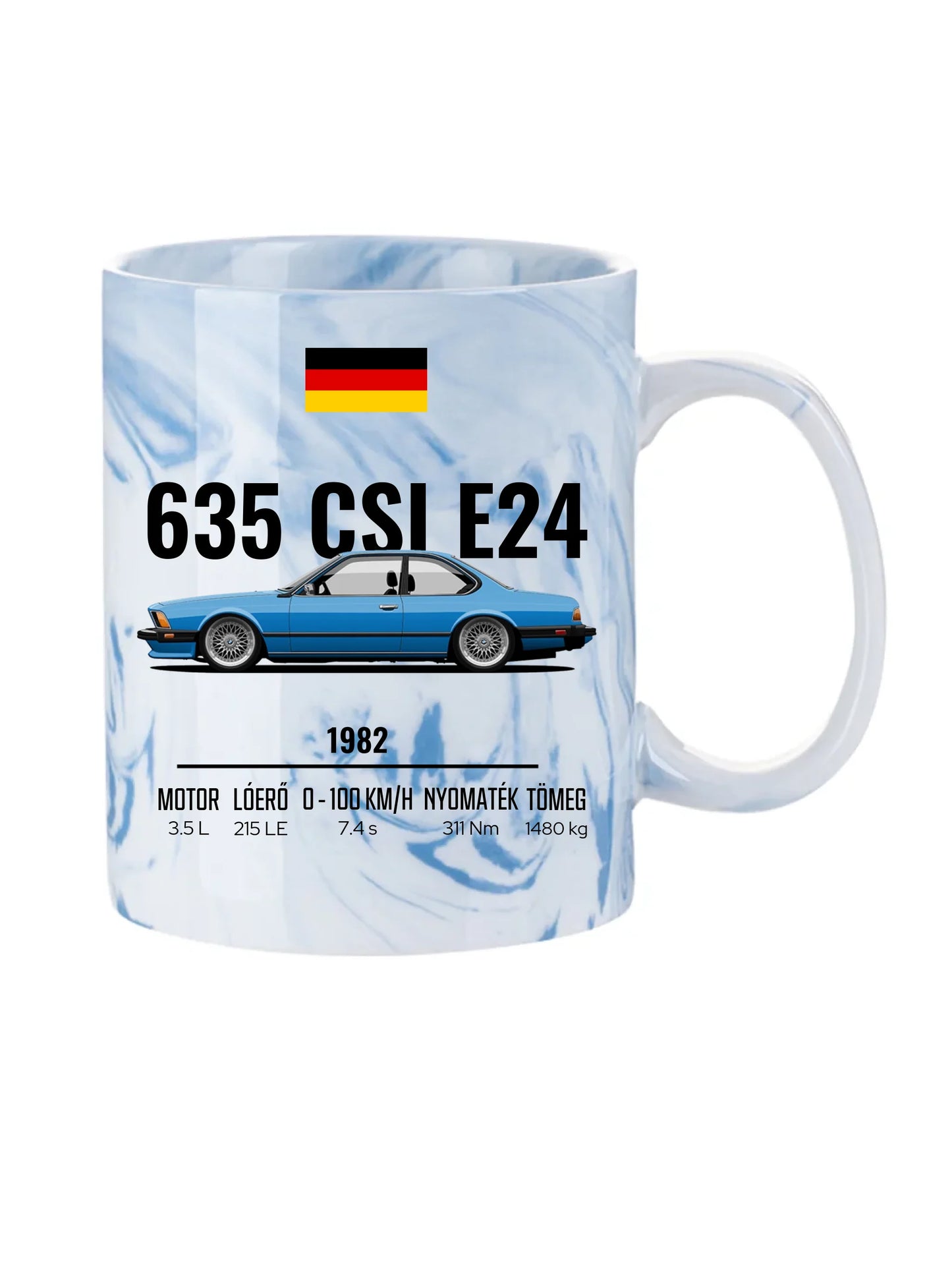 Autó illusztráció - 635 CSI E24 61. - Egyedi személyre szabható bögre