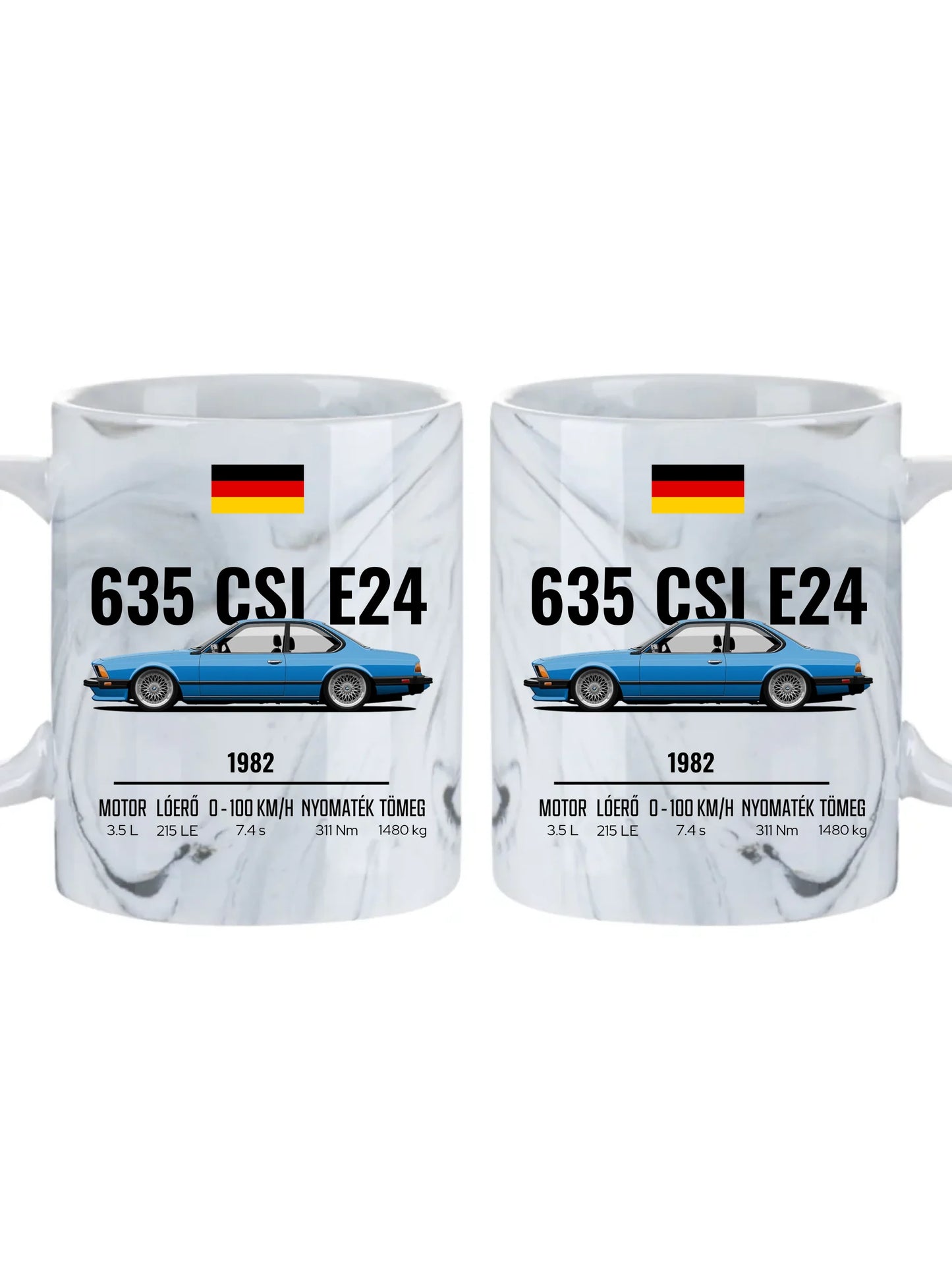 Autó illusztráció - 635 CSI E24 61. - Egyedi személyre szabható bögre