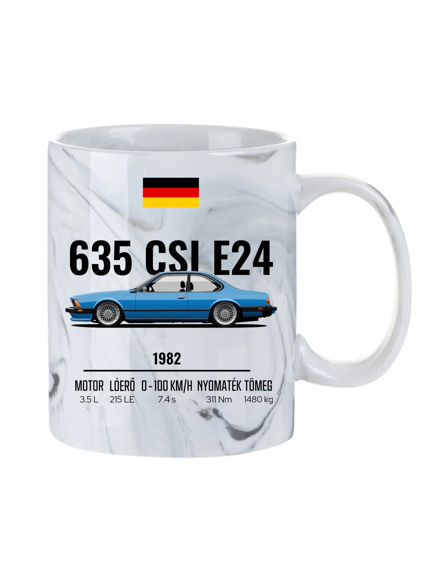 Autó illusztráció - 635 CSI E24 61. - Egyedi személyre szabható bögre