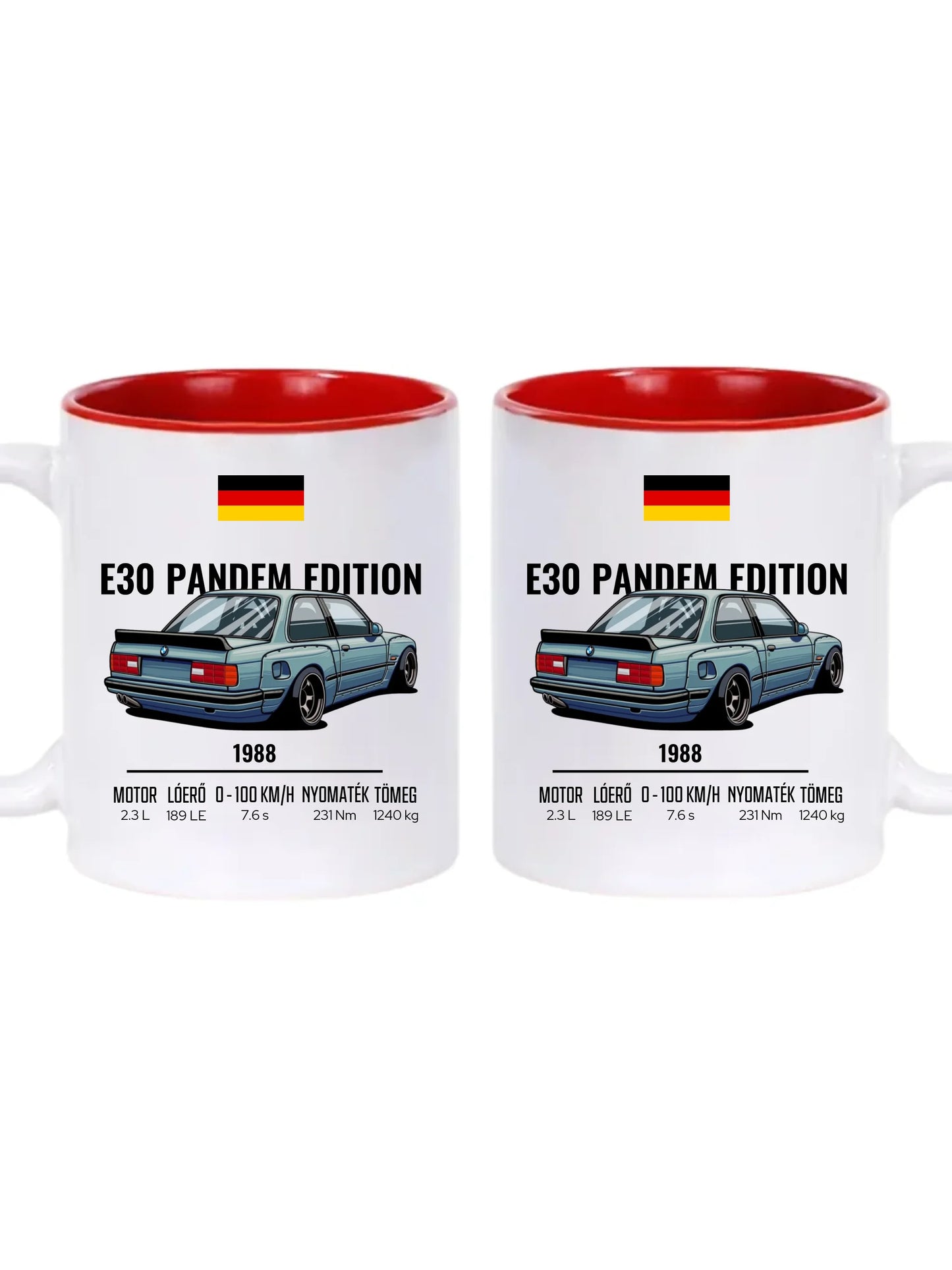 Autó illusztráció - E30 Pandem Edition 65. - Egyedi személyre szabható bögre