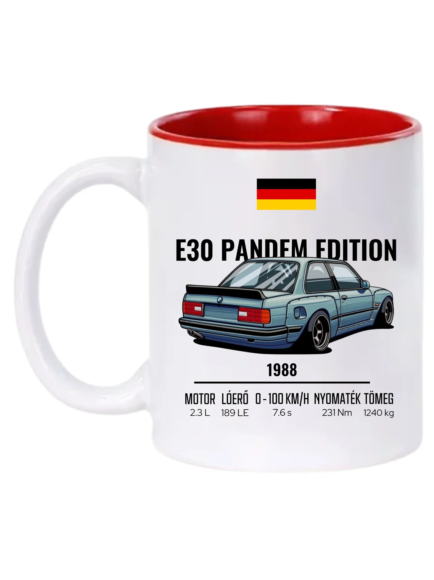 Autó illusztráció - E30 Pandem Edition 65. - Egyedi személyre szabható bögre