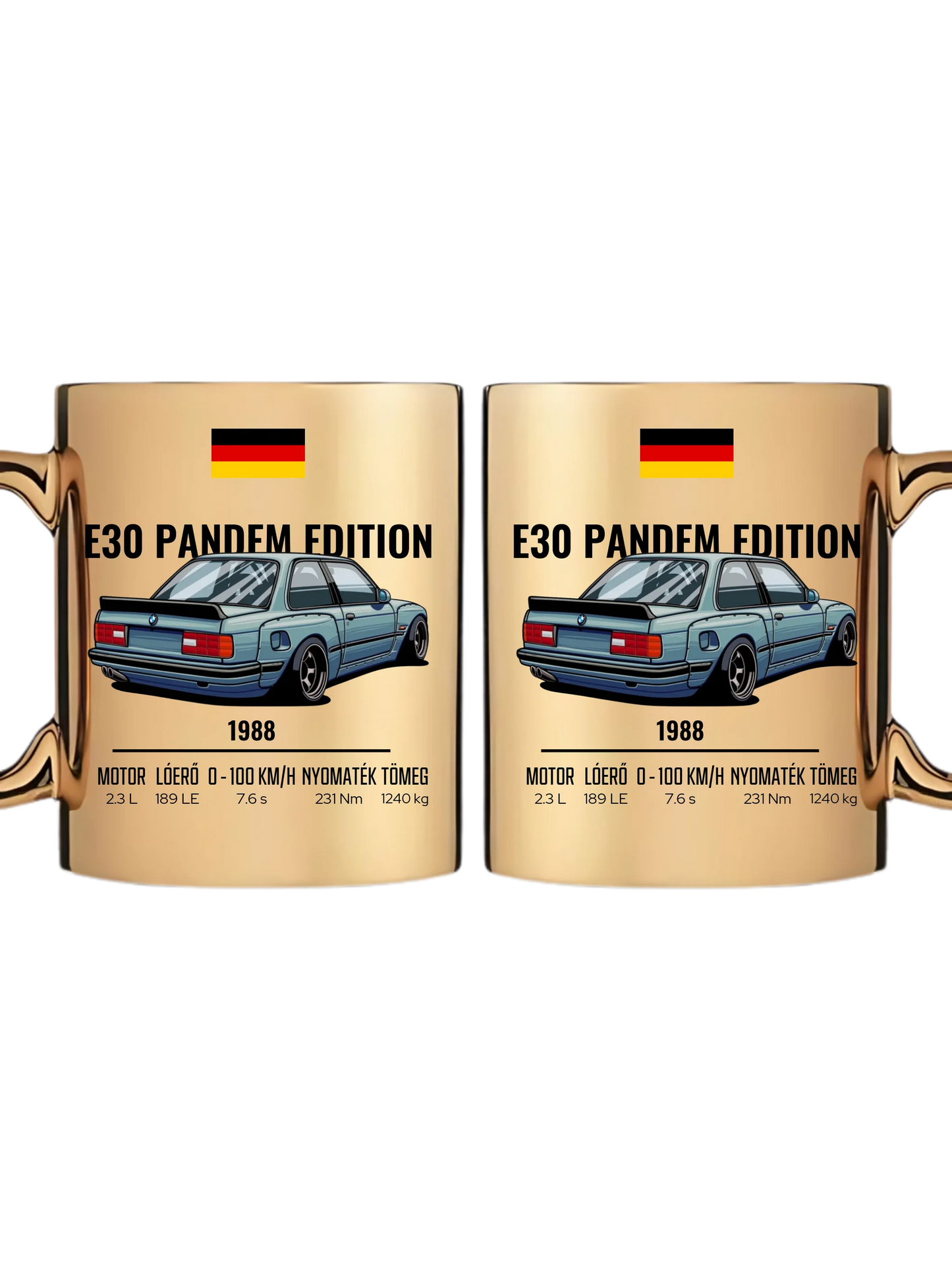Autó illusztráció - E30 Pandem Edition 65. - Egyedi személyre szabható bögre