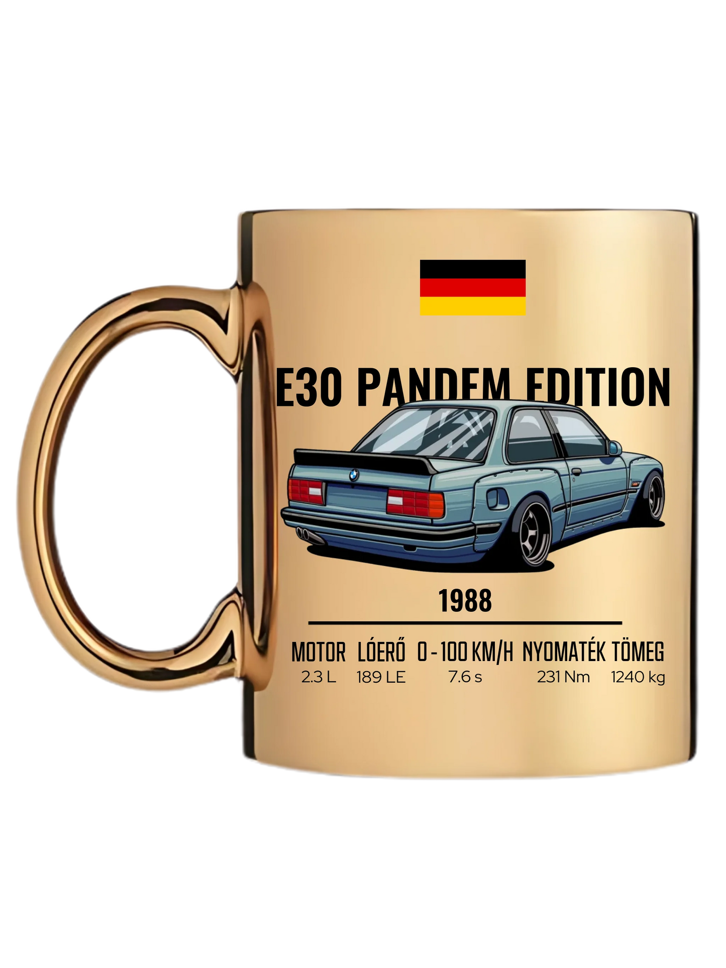 Autó illusztráció - E30 Pandem Edition 65. - Egyedi személyre szabható bögre