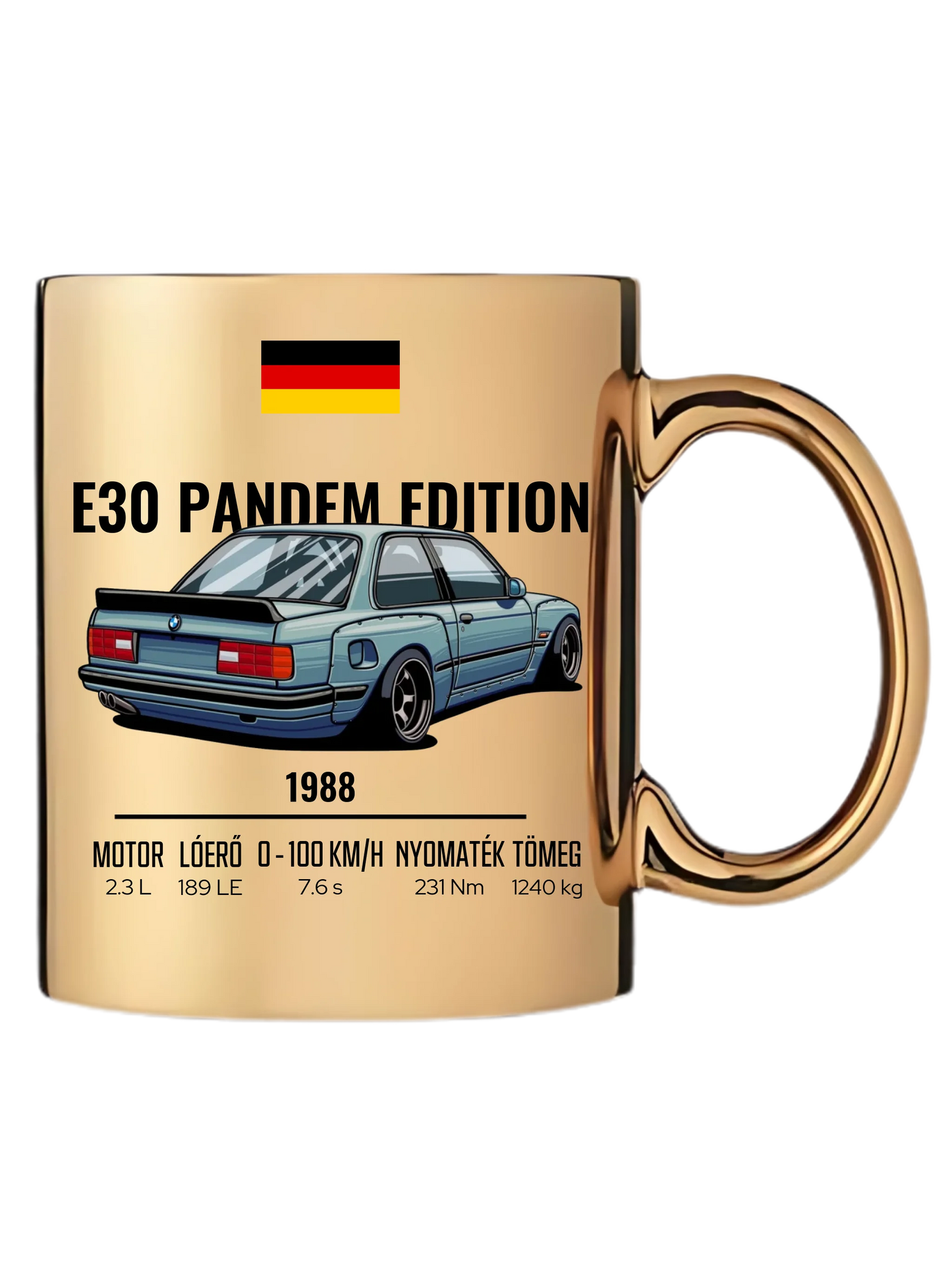 Autó illusztráció - E30 Pandem Edition 65. - Egyedi személyre szabható bögre