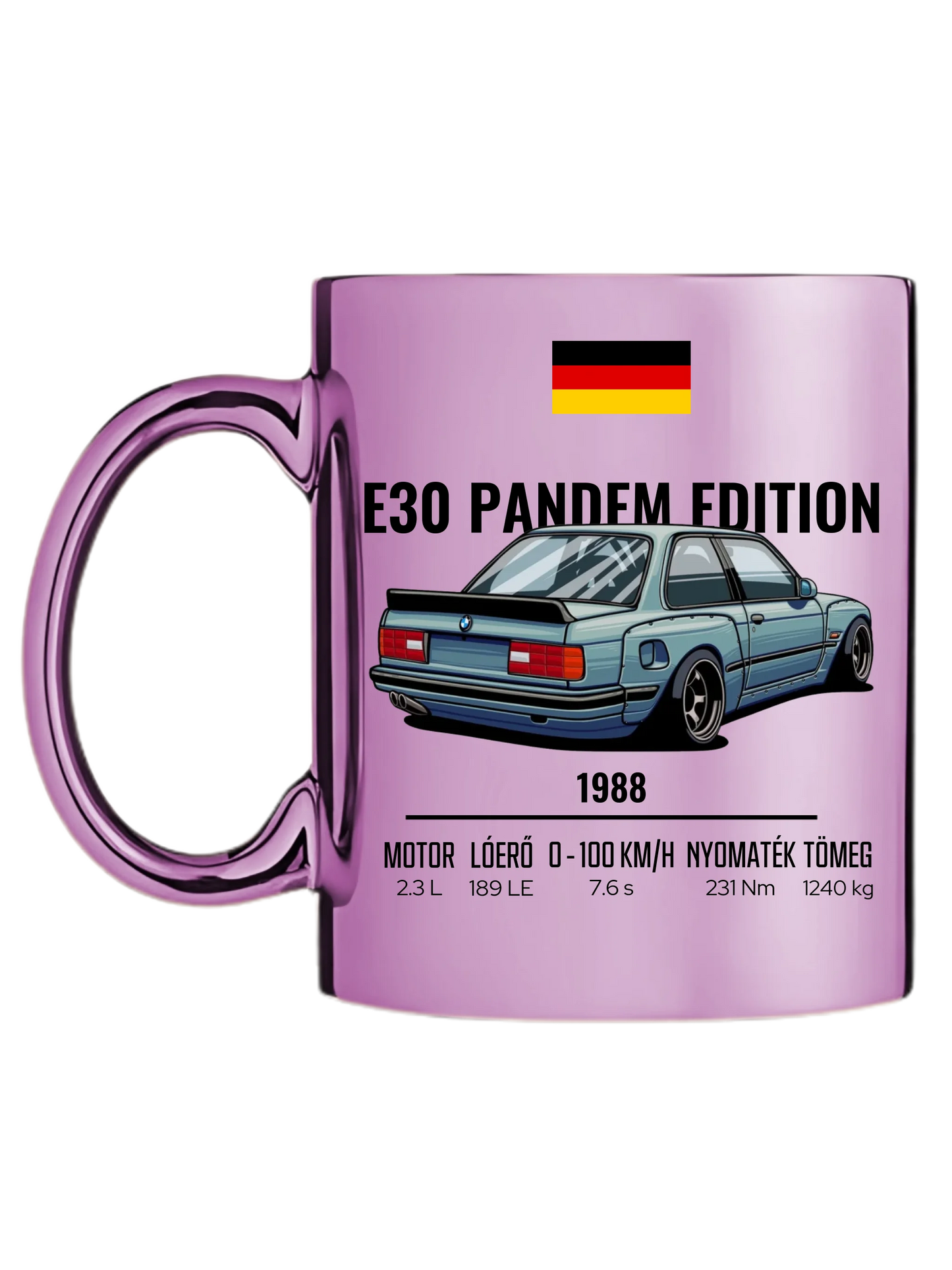 Autó illusztráció - E30 Pandem Edition 65. - Egyedi személyre szabható bögre
