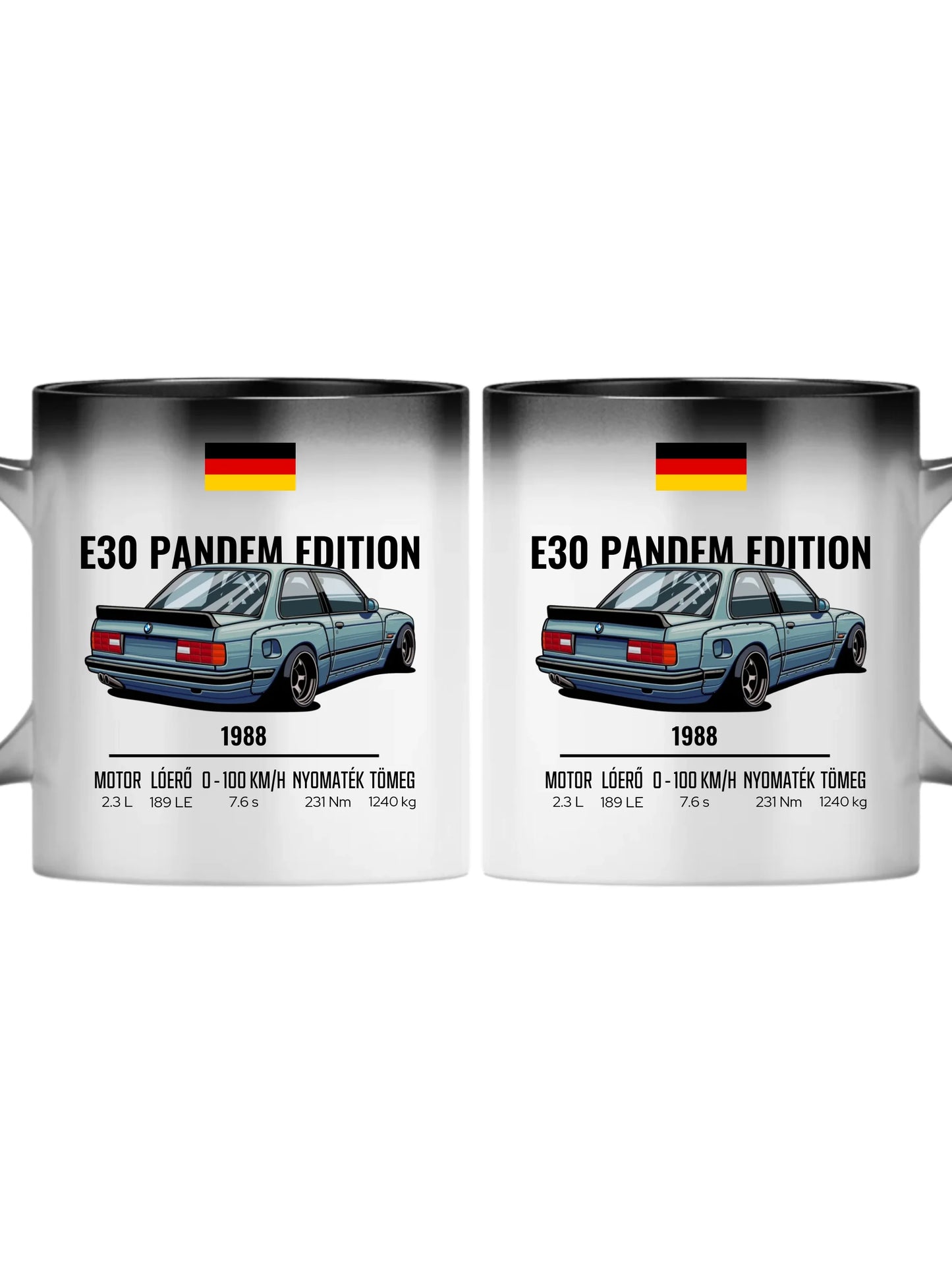 Autó illusztráció - E30 Pandem Edition 65. - Egyedi személyre szabható bögre