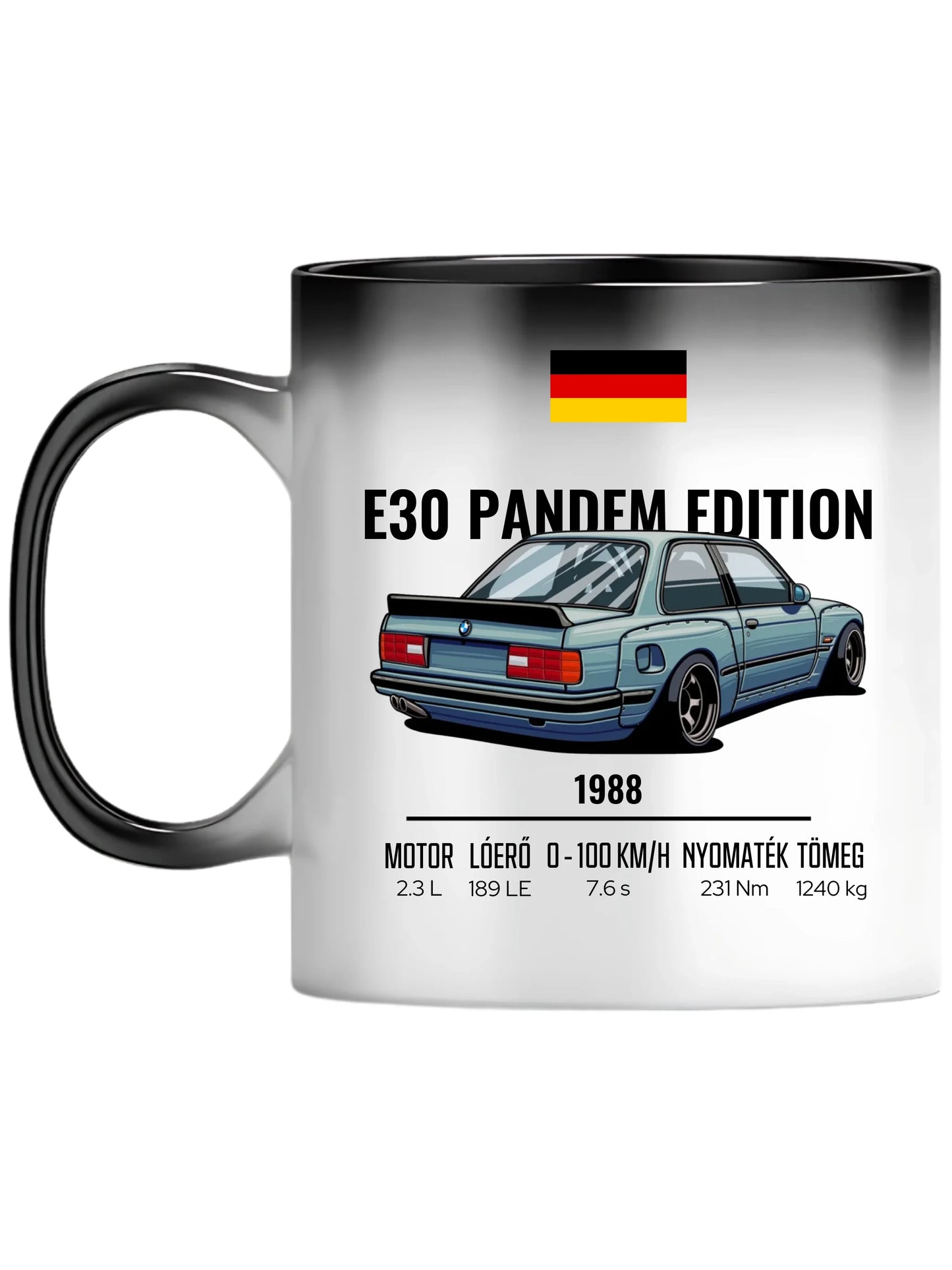 Autó illusztráció - E30 Pandem Edition 65. - Egyedi személyre szabható bögre