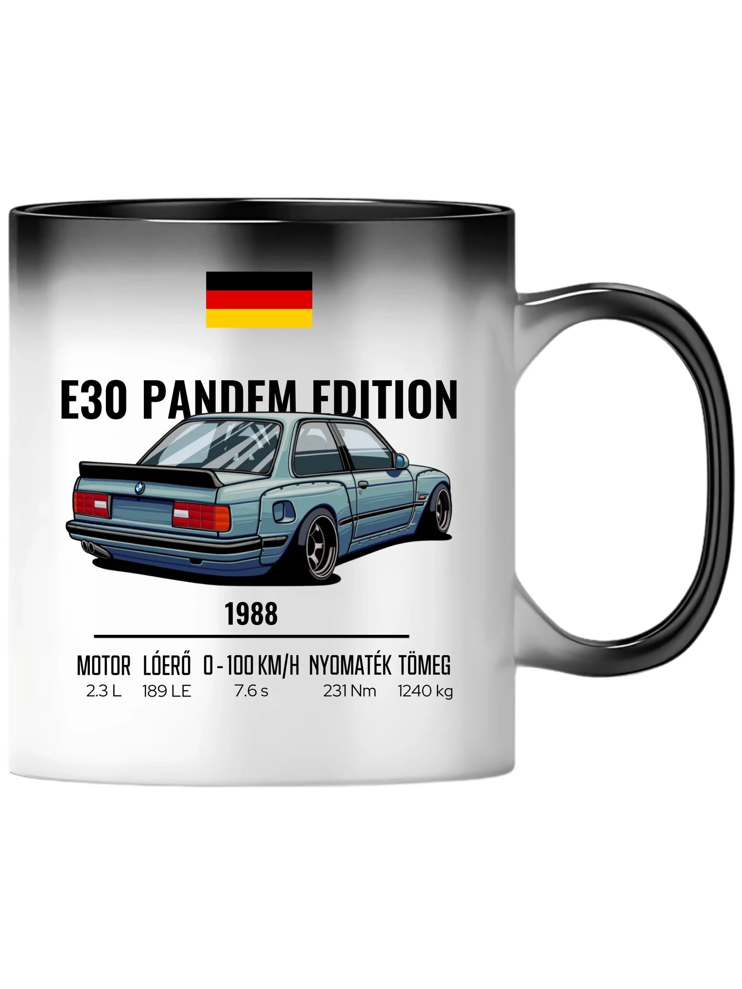 Autó illusztráció - E30 Pandem Edition 65. - Egyedi személyre szabható bögre