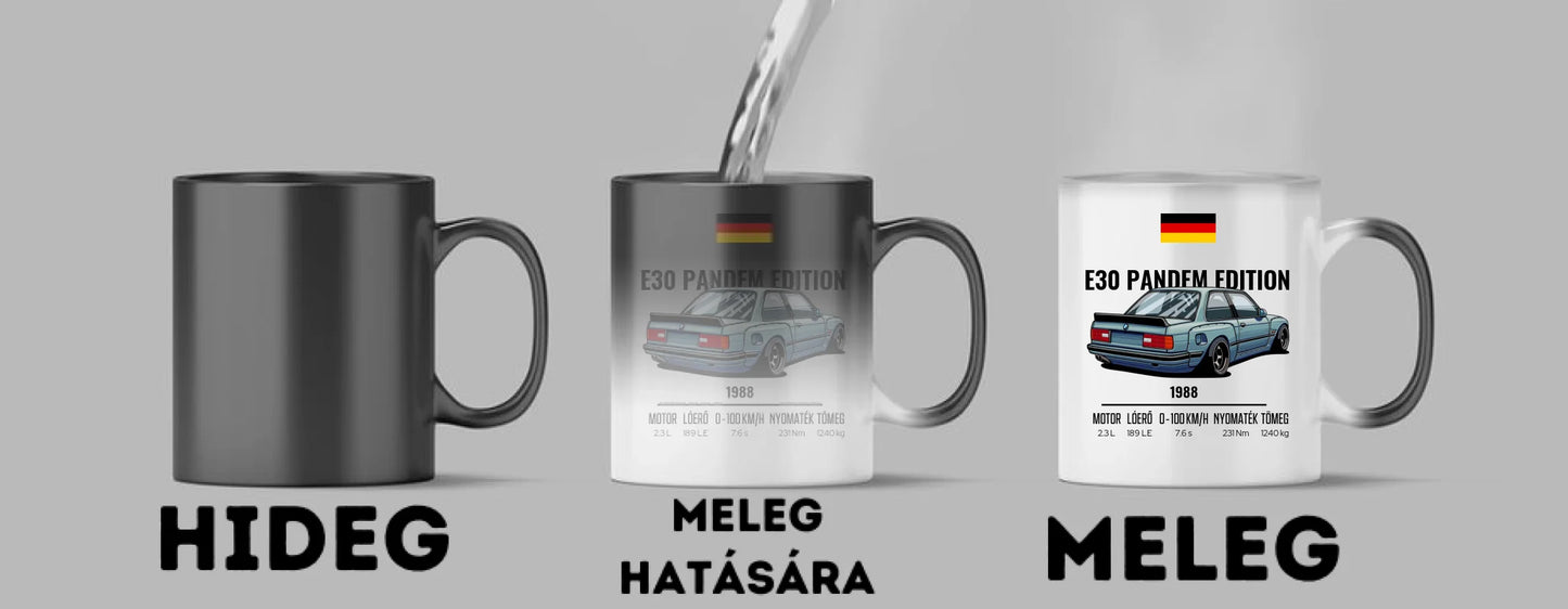 Autó illusztráció - E30 Pandem Edition 65. - Egyedi személyre szabható bögre
