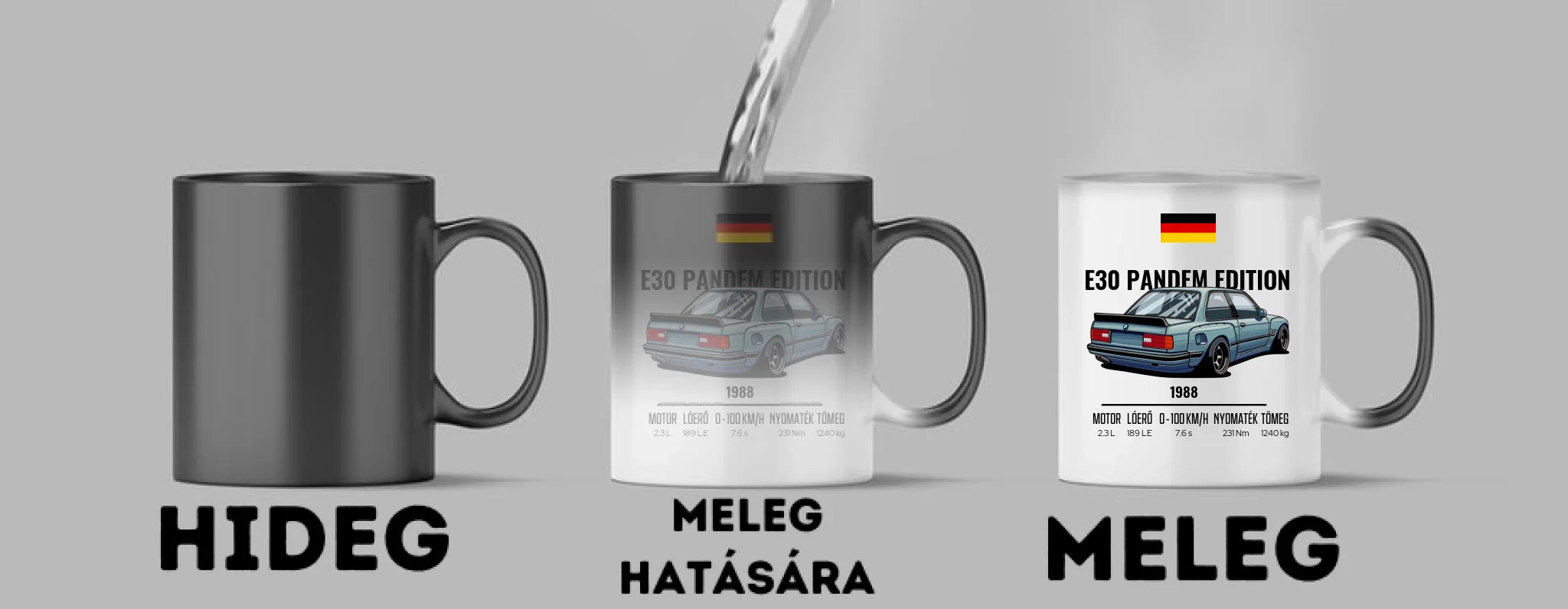 Autó illusztráció - E30 Pandem Edition 65. - Egyedi személyre szabható bögre