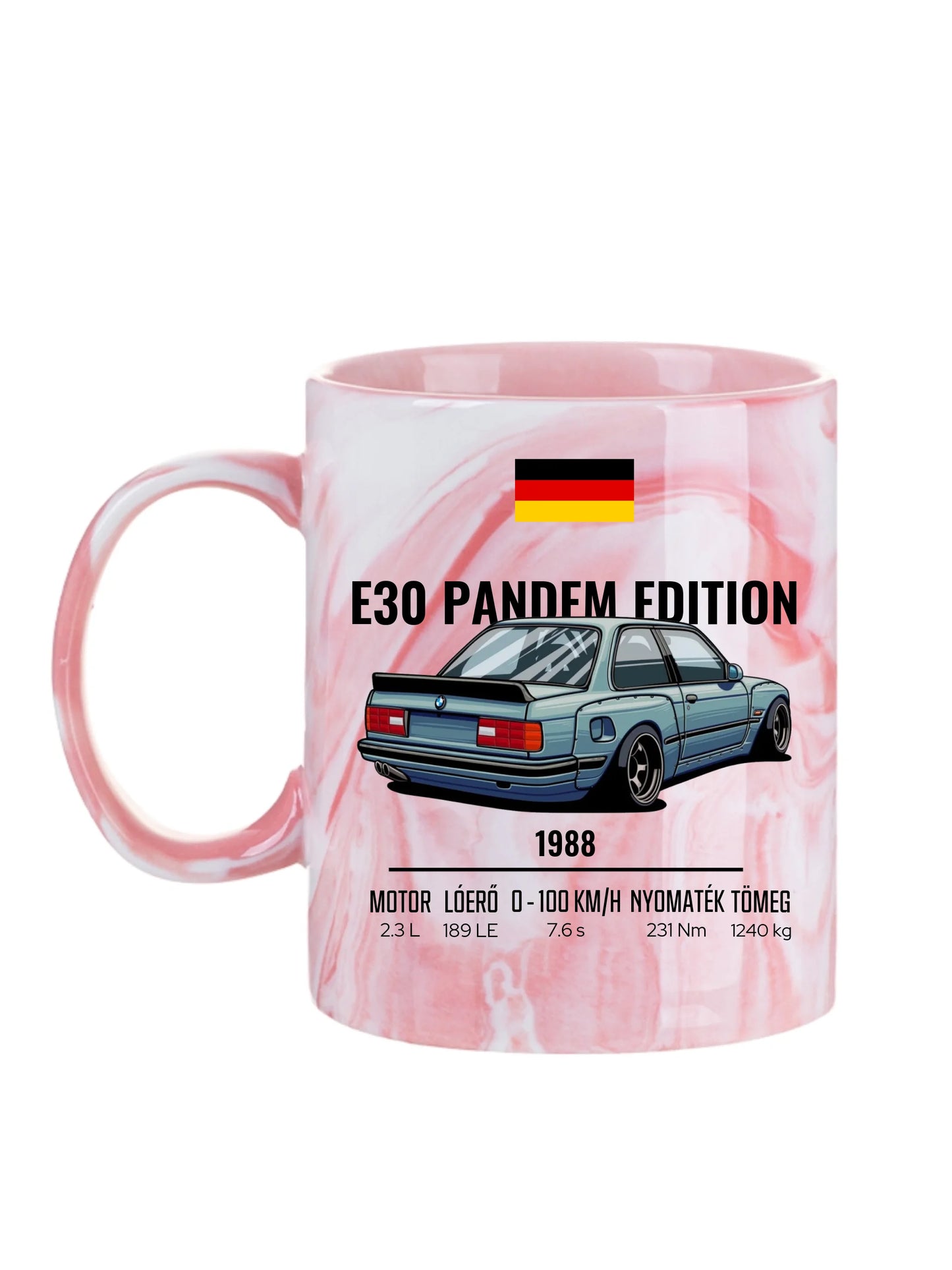 Autó illusztráció - E30 Pandem Edition 65. - Egyedi személyre szabható bögre