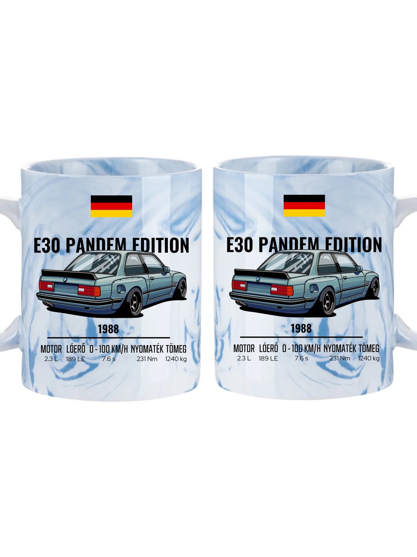 Autó illusztráció - E30 Pandem Edition 65. - Egyedi személyre szabható bögre