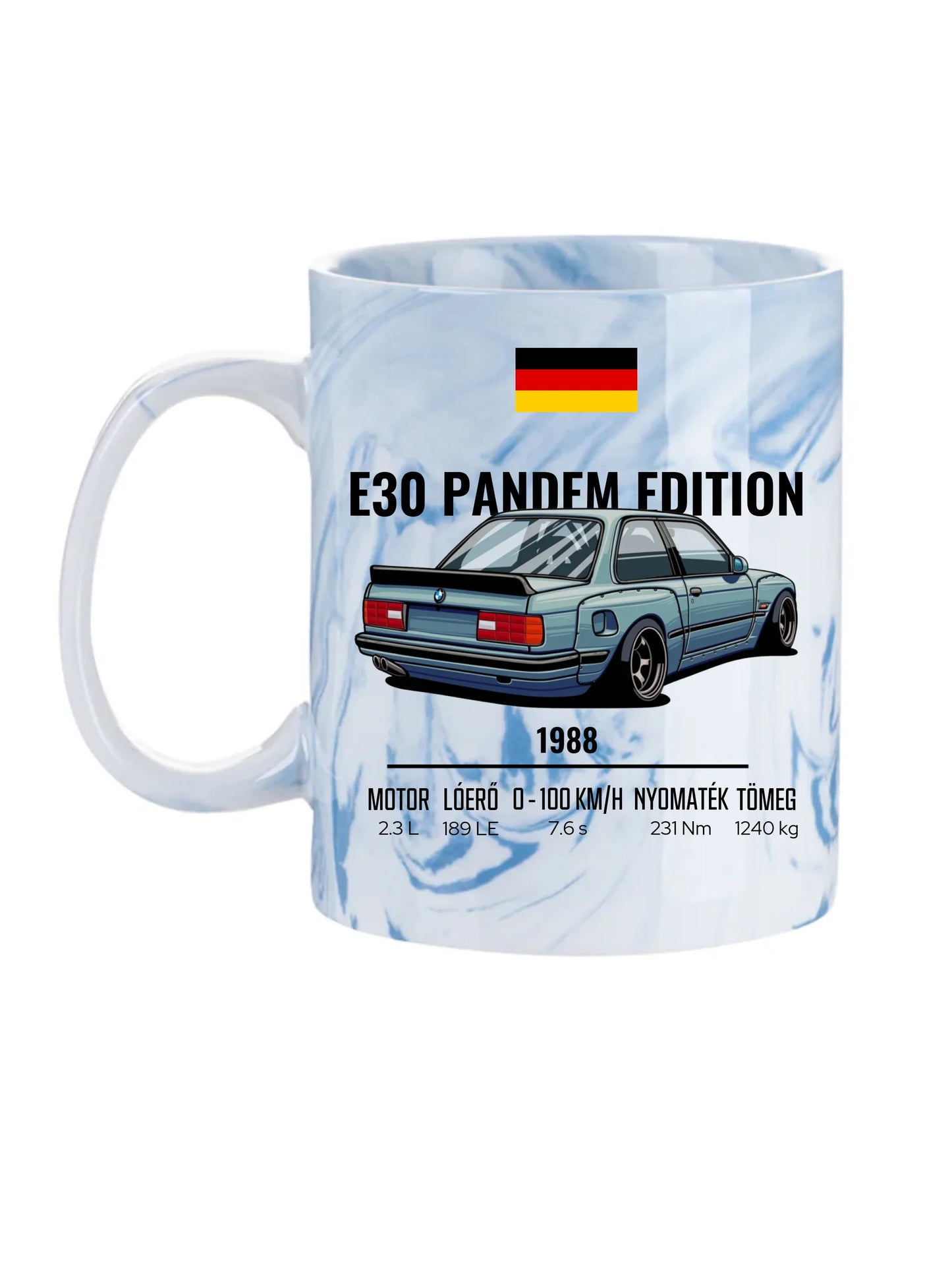 Autó illusztráció - E30 Pandem Edition 65. - Egyedi személyre szabható bögre