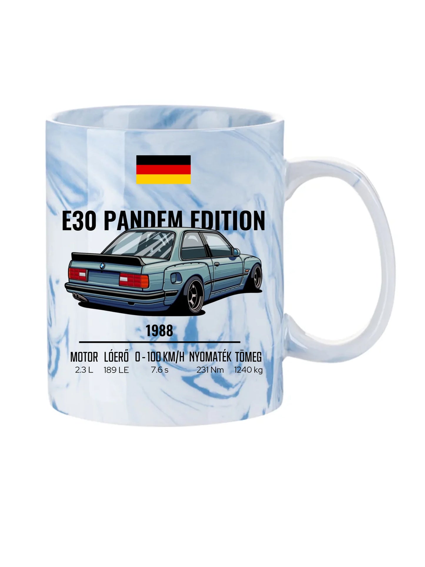 Autó illusztráció - E30 Pandem Edition 65. - Egyedi személyre szabható bögre