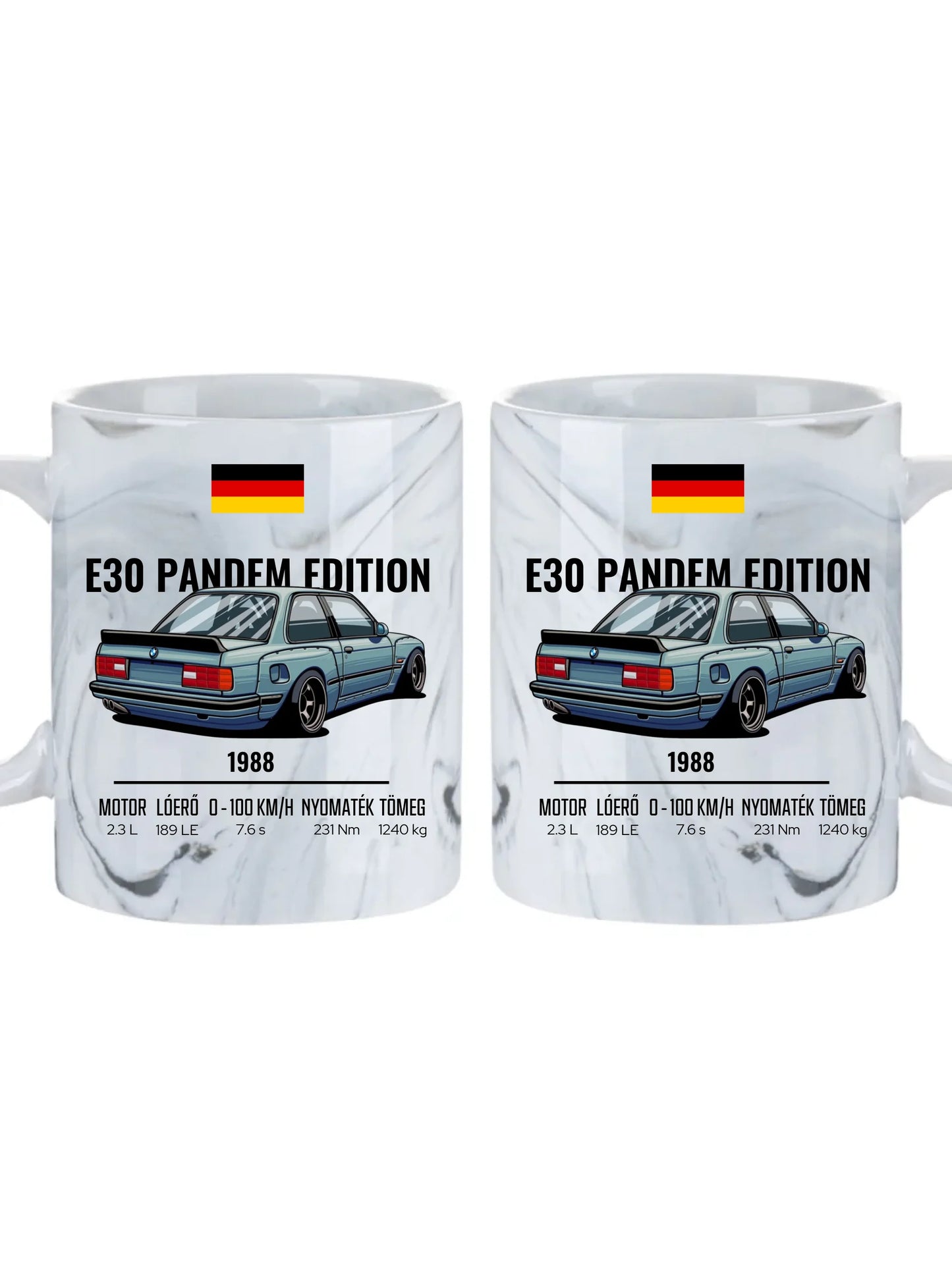 Autó illusztráció - E30 Pandem Edition 65. - Egyedi személyre szabható bögre