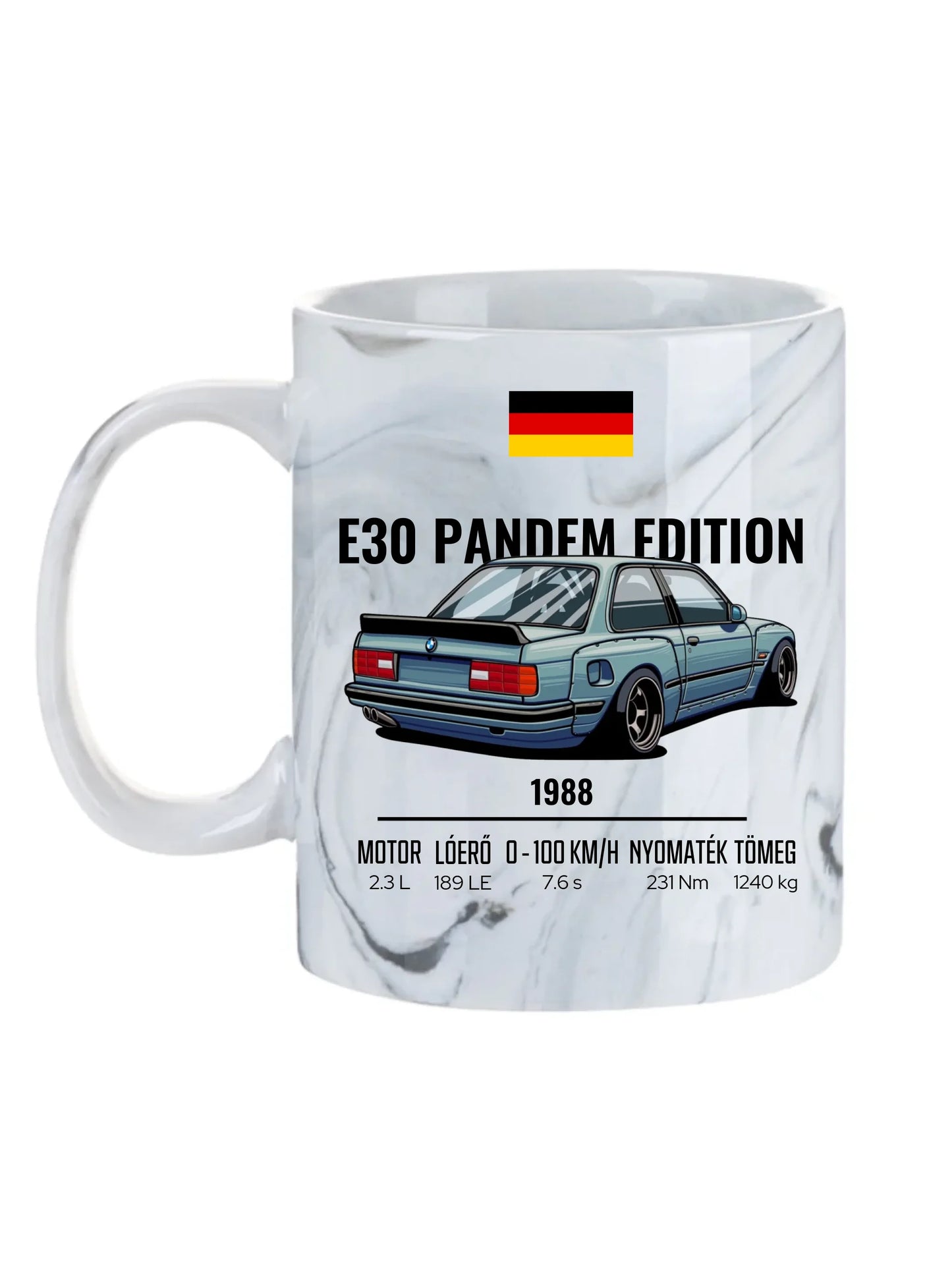 Autó illusztráció - E30 Pandem Edition 65. - Egyedi személyre szabható bögre