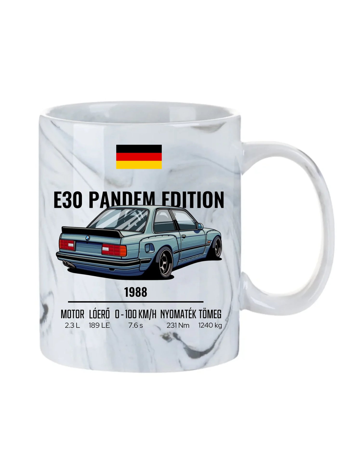 Autó illusztráció - E30 Pandem Edition 65. - Egyedi személyre szabható bögre