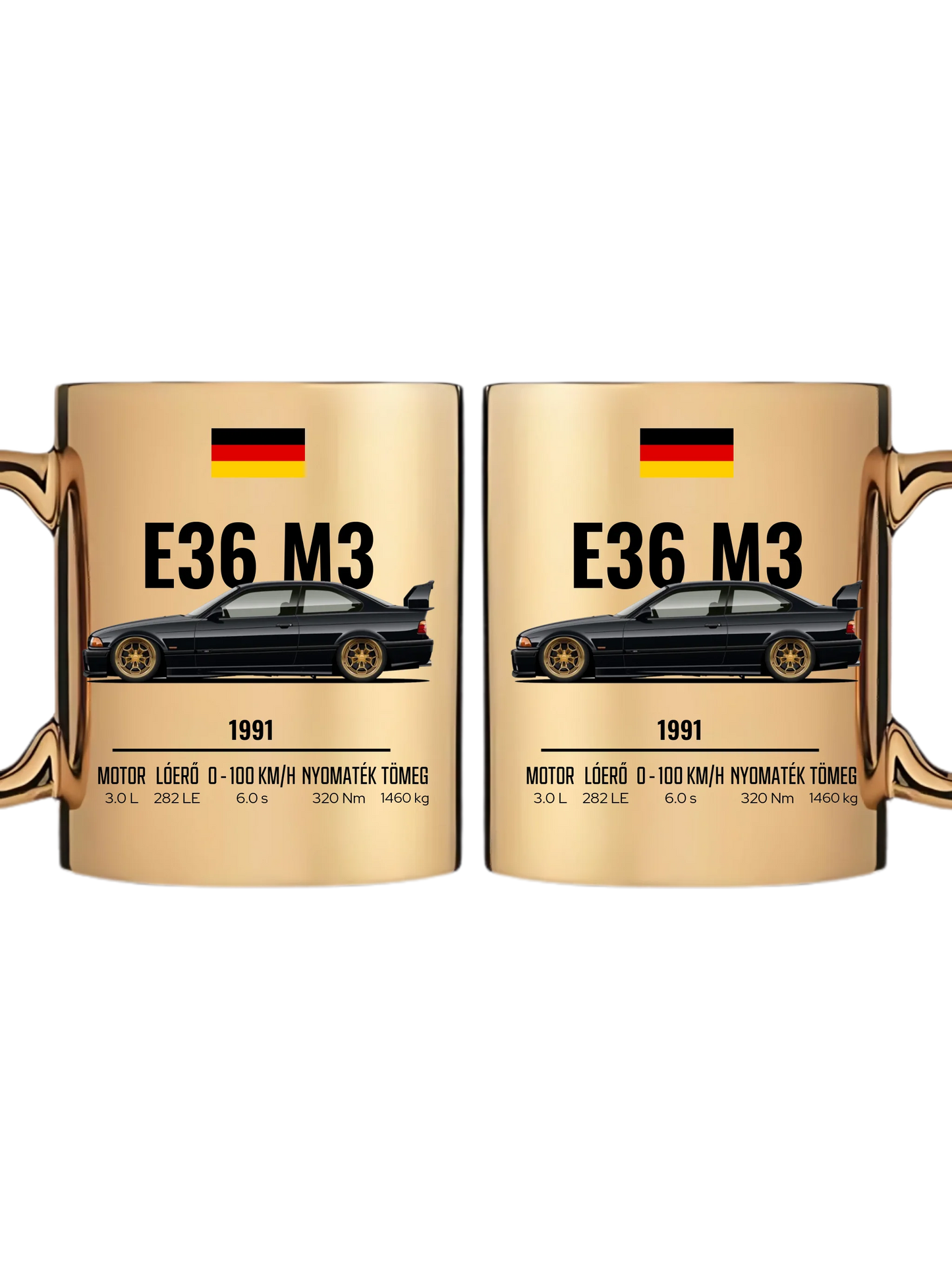 Autó illusztráció - E36 M3 67. - Egyedi személyre szabható bögre