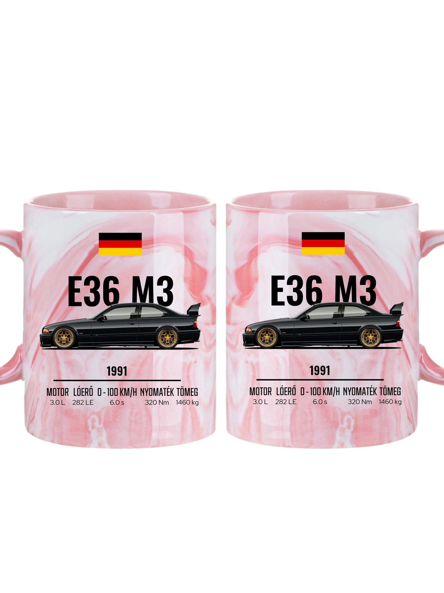 Autó illusztráció - E36 M3 67. - Egyedi személyre szabható bögre