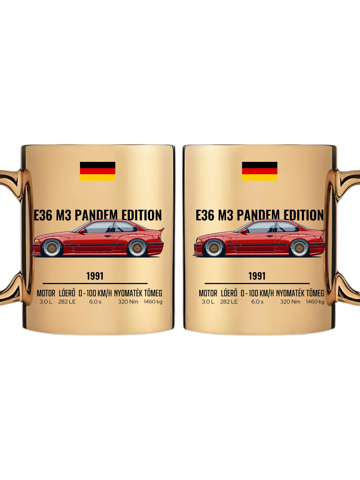 Autó illusztráció - E36 M3 Pandem Edition 68. - Egyedi személyre szabható bögre
