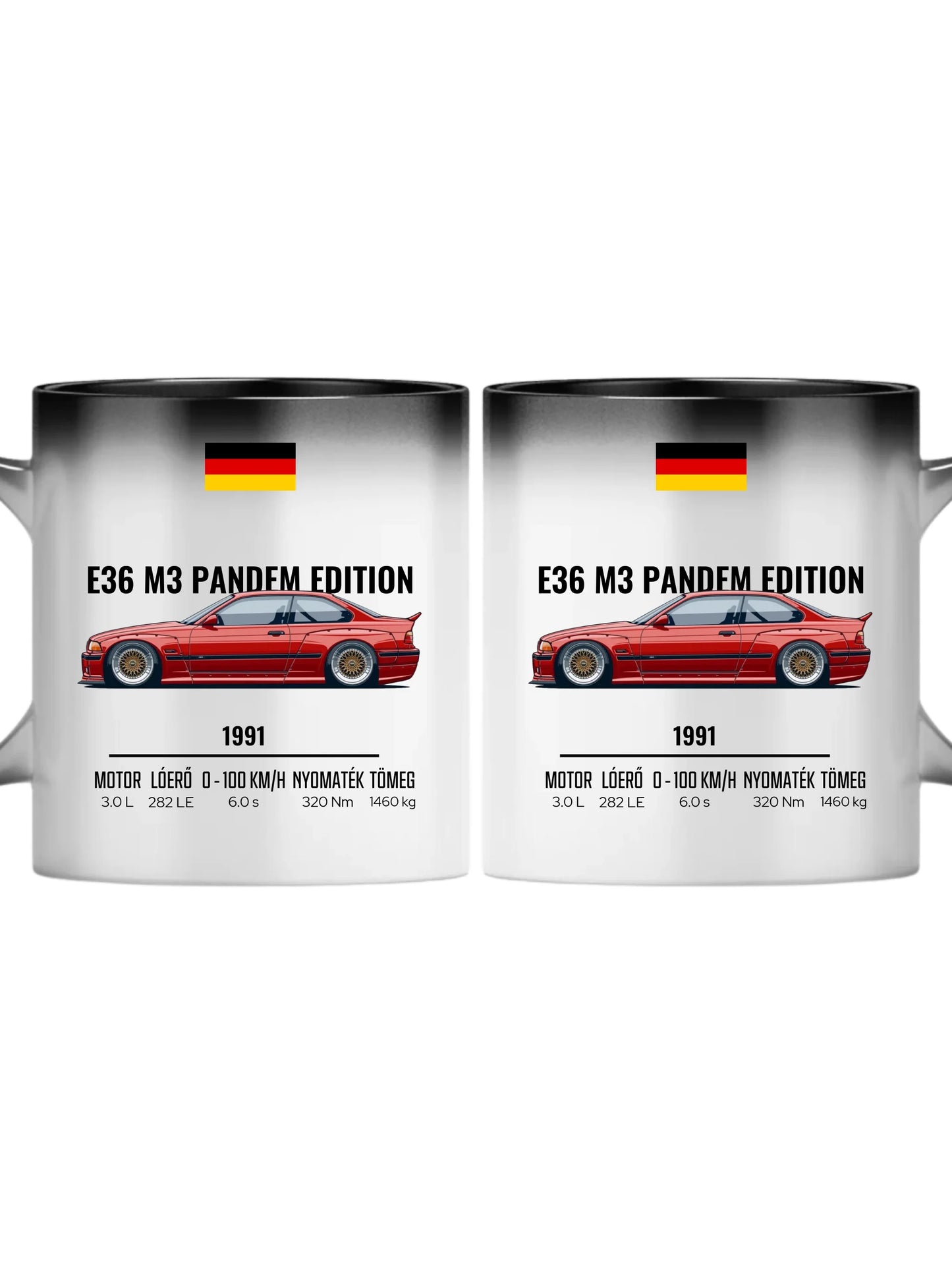 Autó illusztráció - E36 M3 Pandem Edition 68. - Egyedi személyre szabható bögre