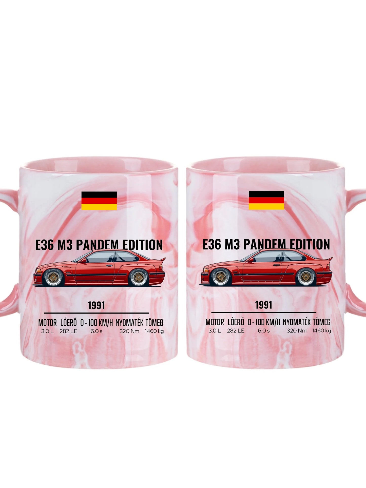 Autó illusztráció - E36 M3 Pandem Edition 68. - Egyedi személyre szabható bögre