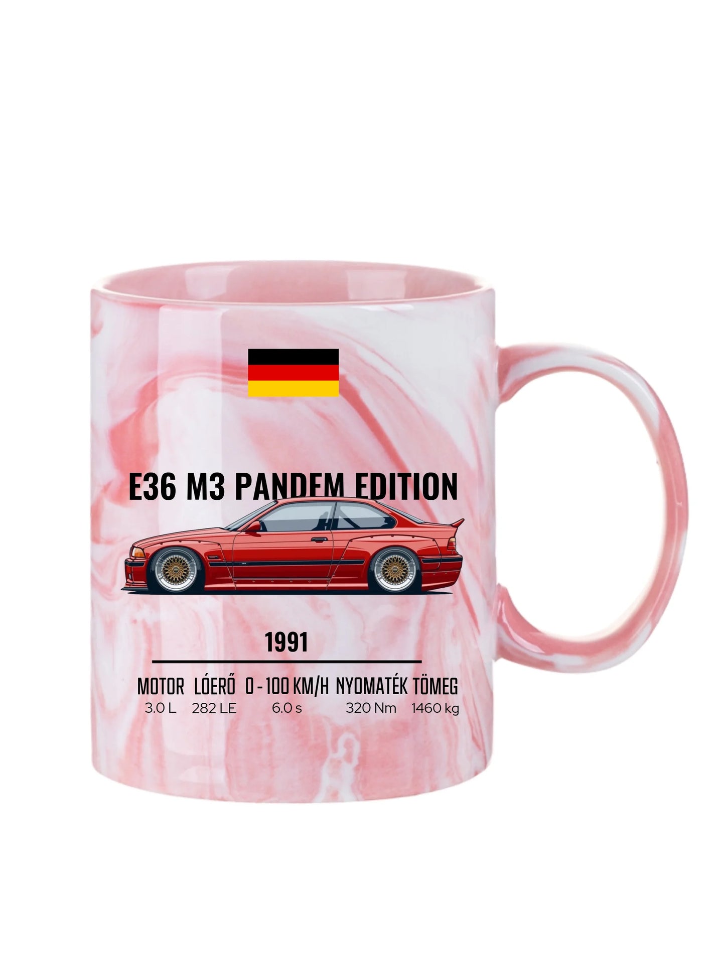 Autó illusztráció - E36 M3 Pandem Edition 68. - Egyedi személyre szabható bögre