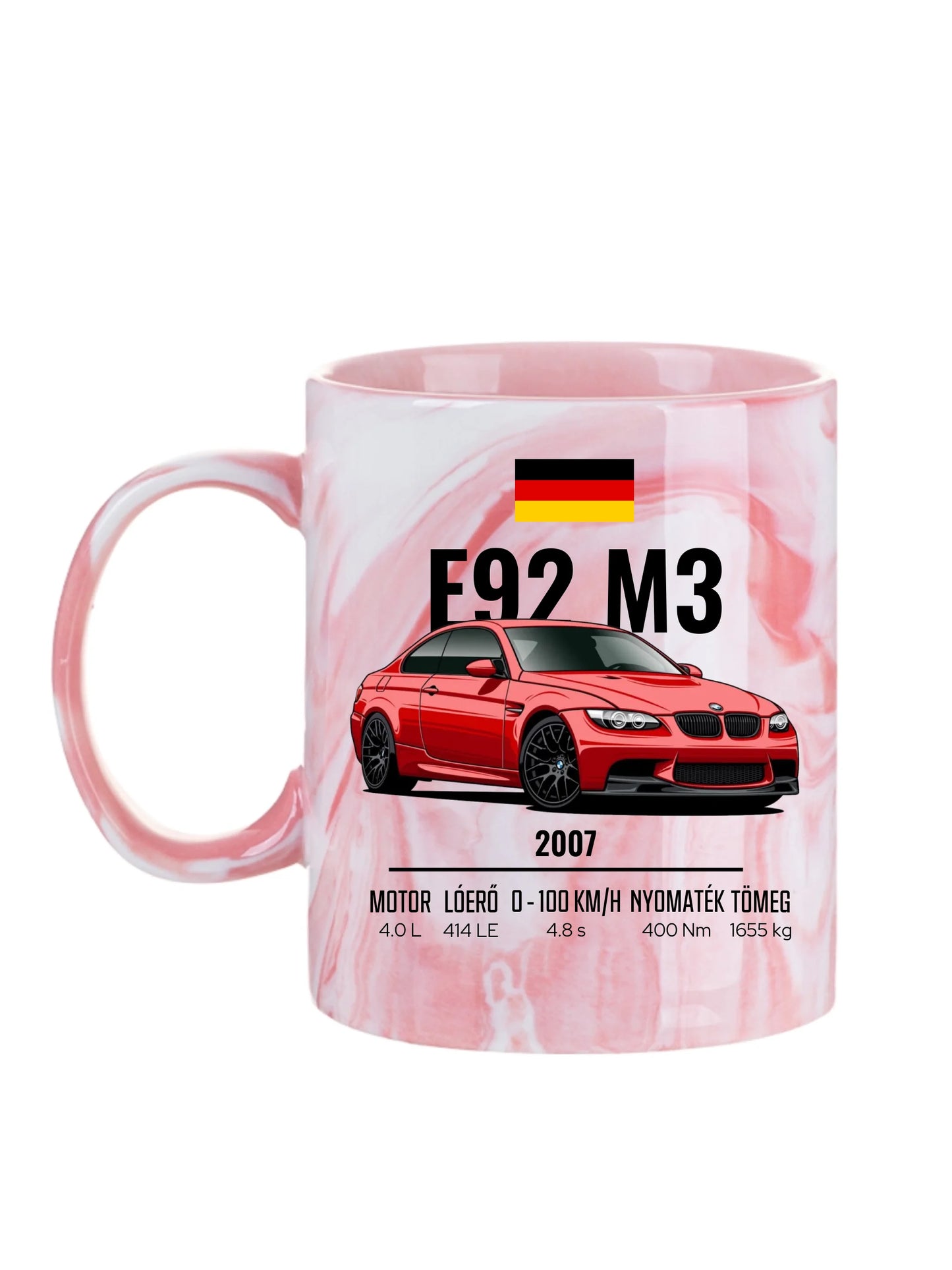 Autó illusztráció - E92 M3 71. - Egyedi személyre szabható bögre
