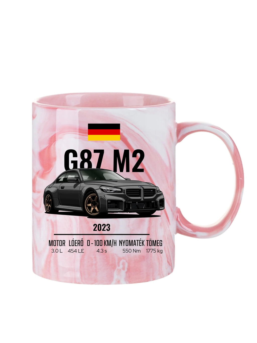 Autó illusztráció - G87 M2 73. - Egyedi személyre szabható bögre