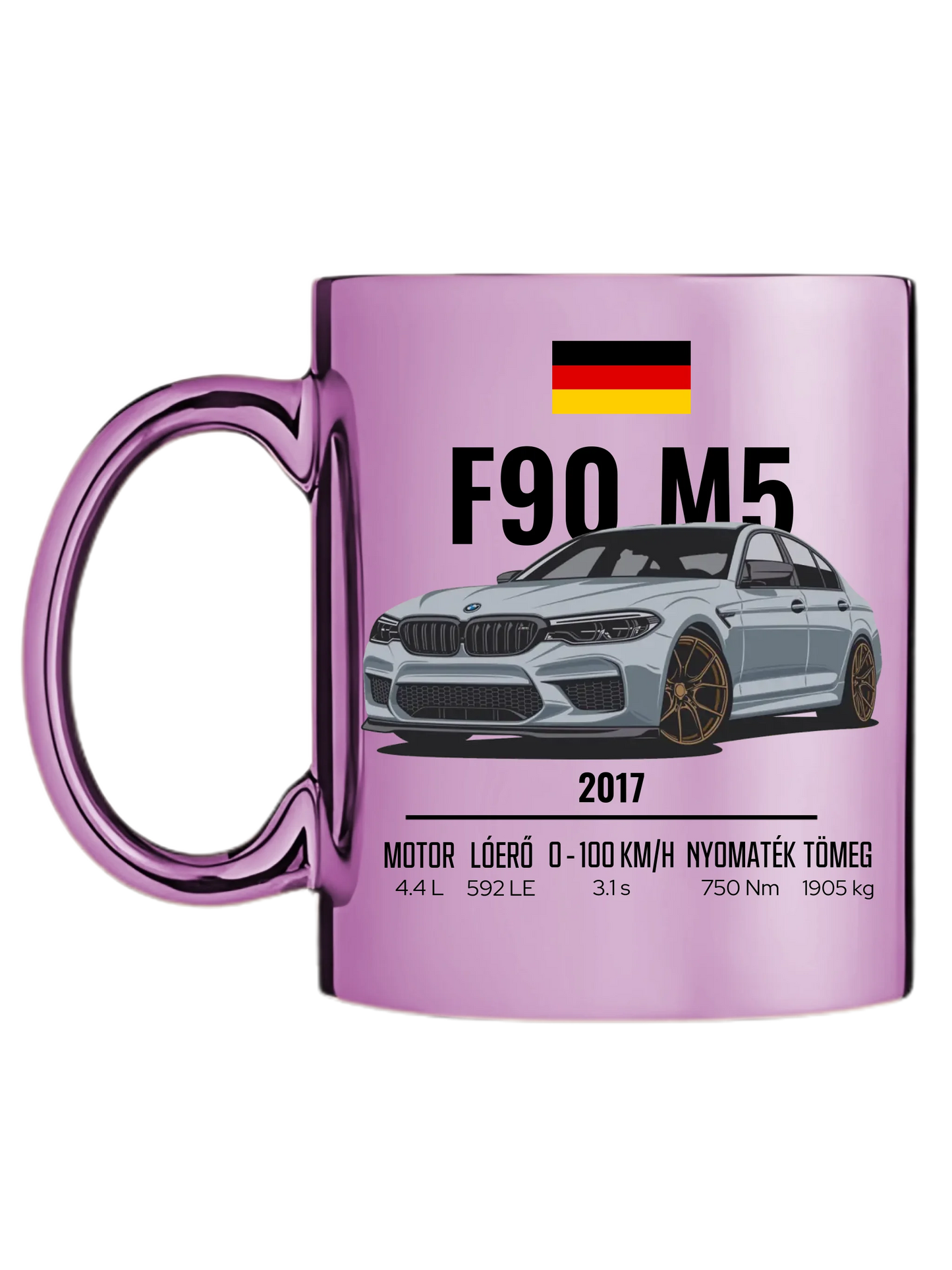 Autó illusztráció - F90 M5 78. - Egyedi személyre szabható bögre
