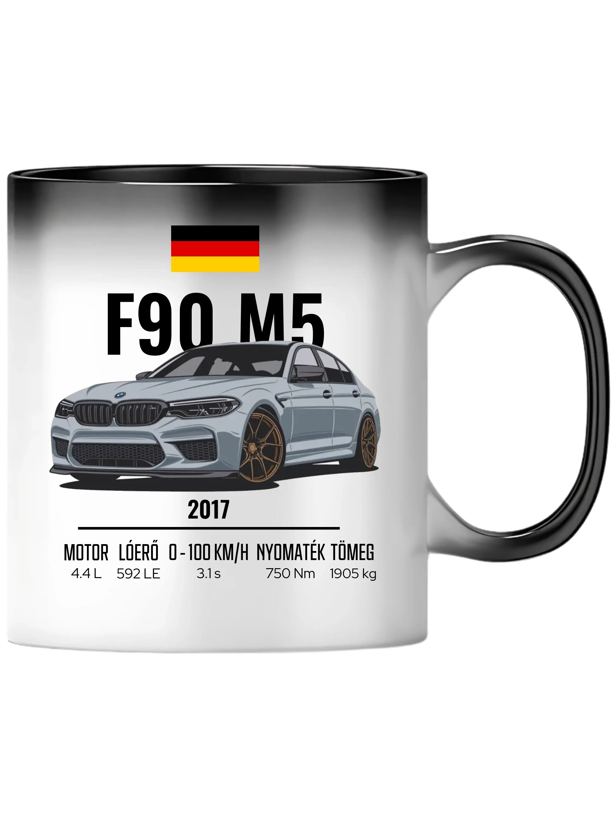 Autó illusztráció - F90 M5 78. - Egyedi személyre szabható bögre