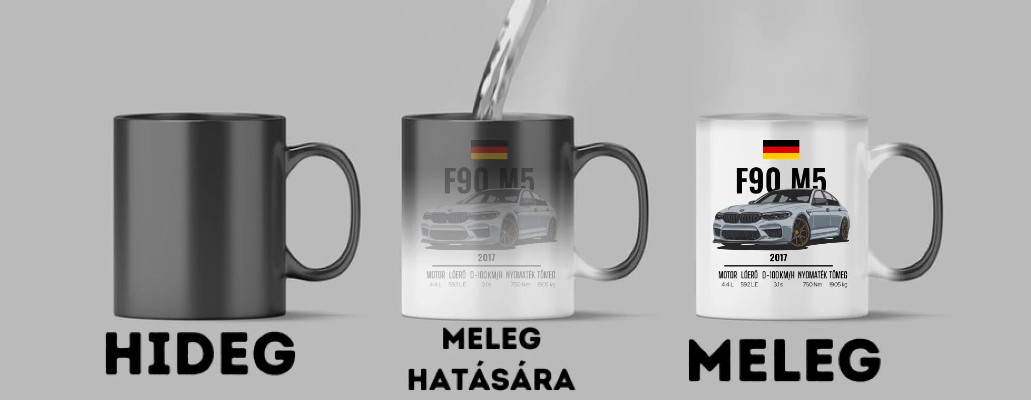 Autó illusztráció - F90 M5 78. - Egyedi személyre szabható bögre