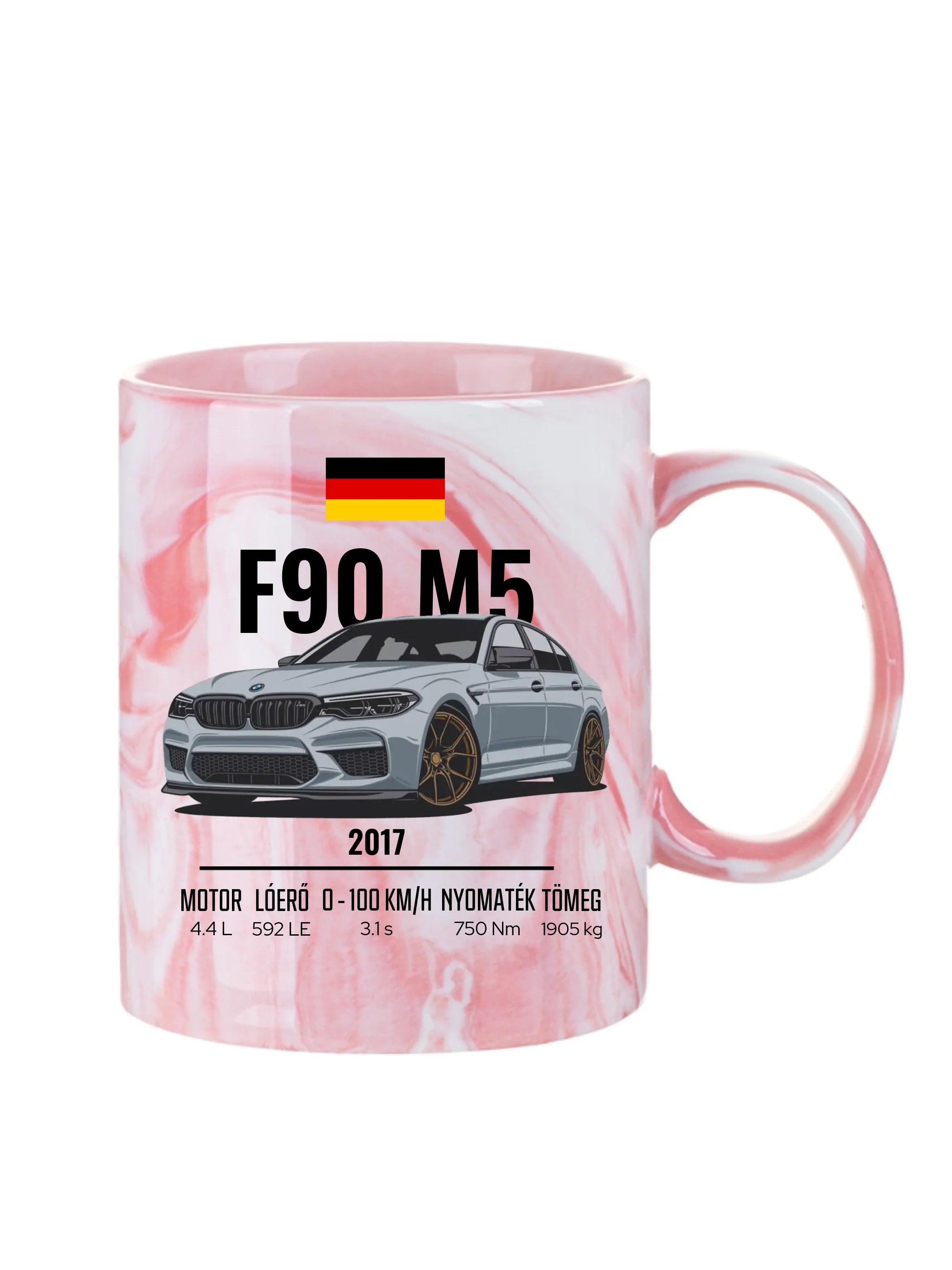 Autó illusztráció - F90 M5 78. - Egyedi személyre szabható bögre