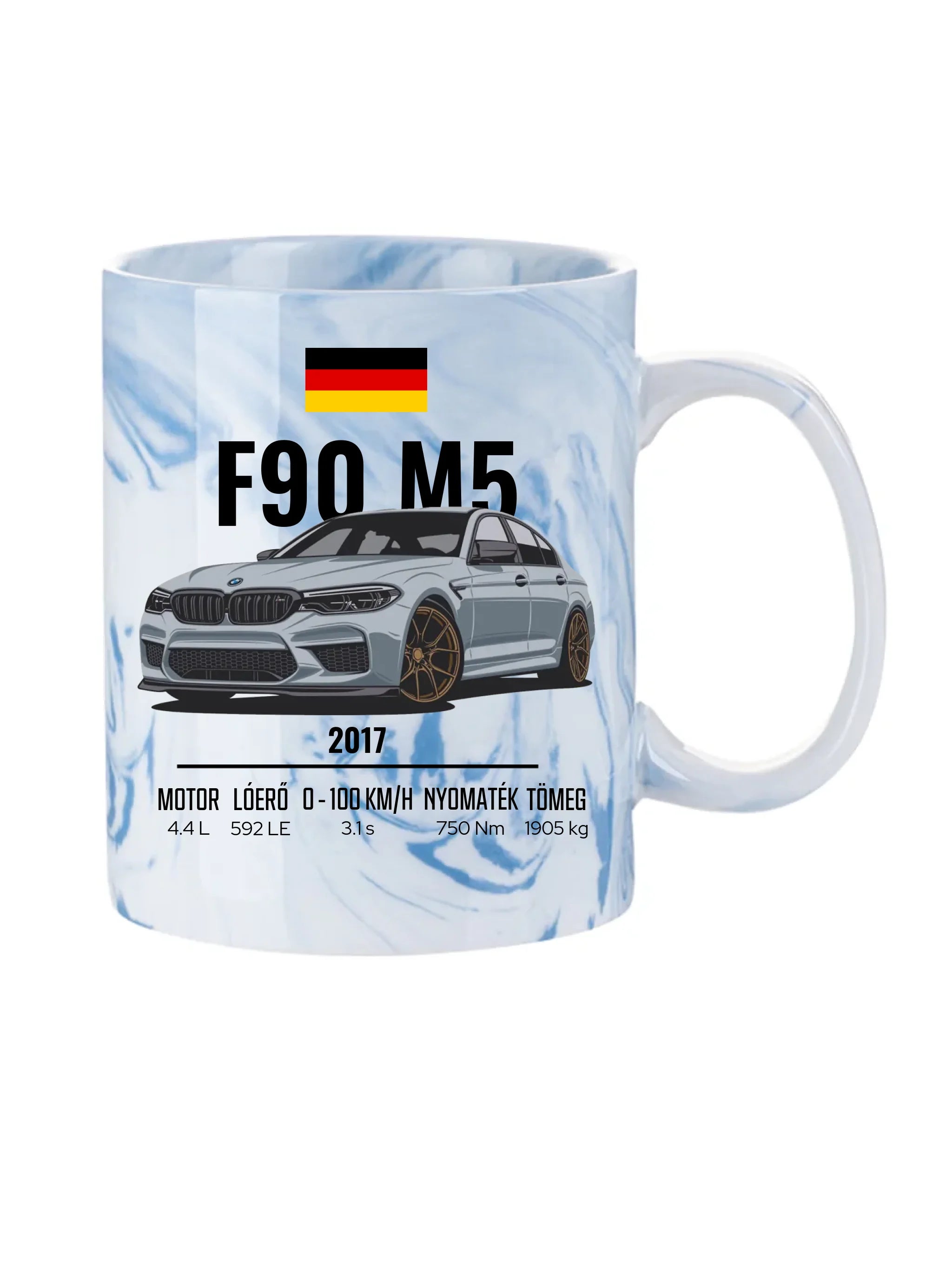 Autó illusztráció - F90 M5 78. - Egyedi személyre szabható bögre