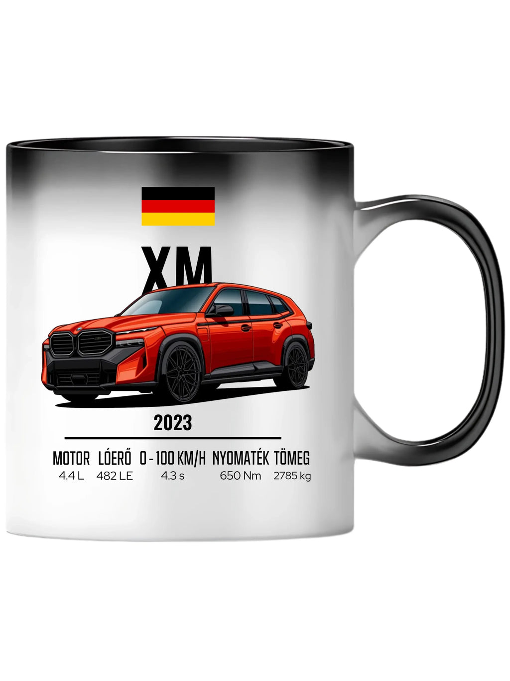 Autó illusztráció - XM 79. - Egyedi személyre szabható bögre