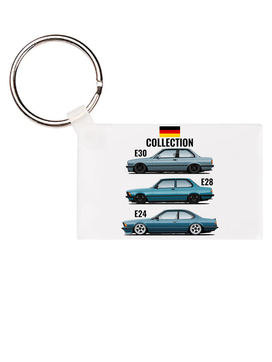 Autó illusztráció - Car Collection 62. - Egyedi személyre szabható kulcstartó