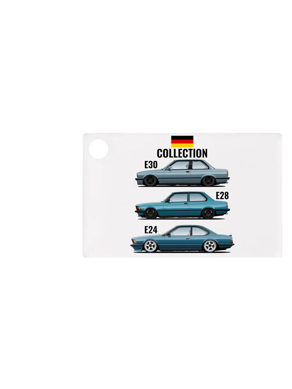 Autó illusztráció - Car Collection 62. - Egyedi személyre szabható kulcstartó