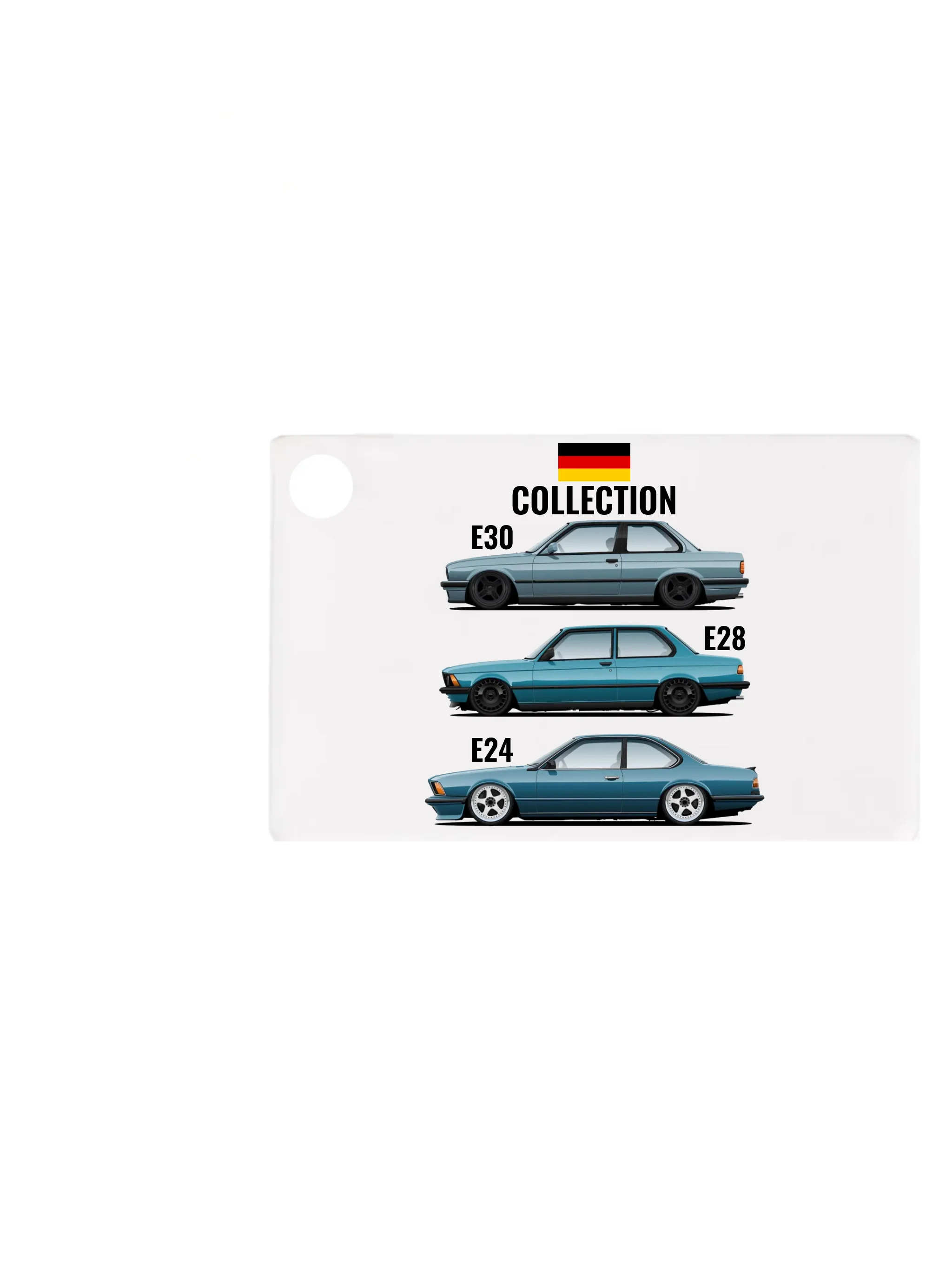 Autó illusztráció - Car Collection 62. - Egyedi személyre szabható kulcstartó